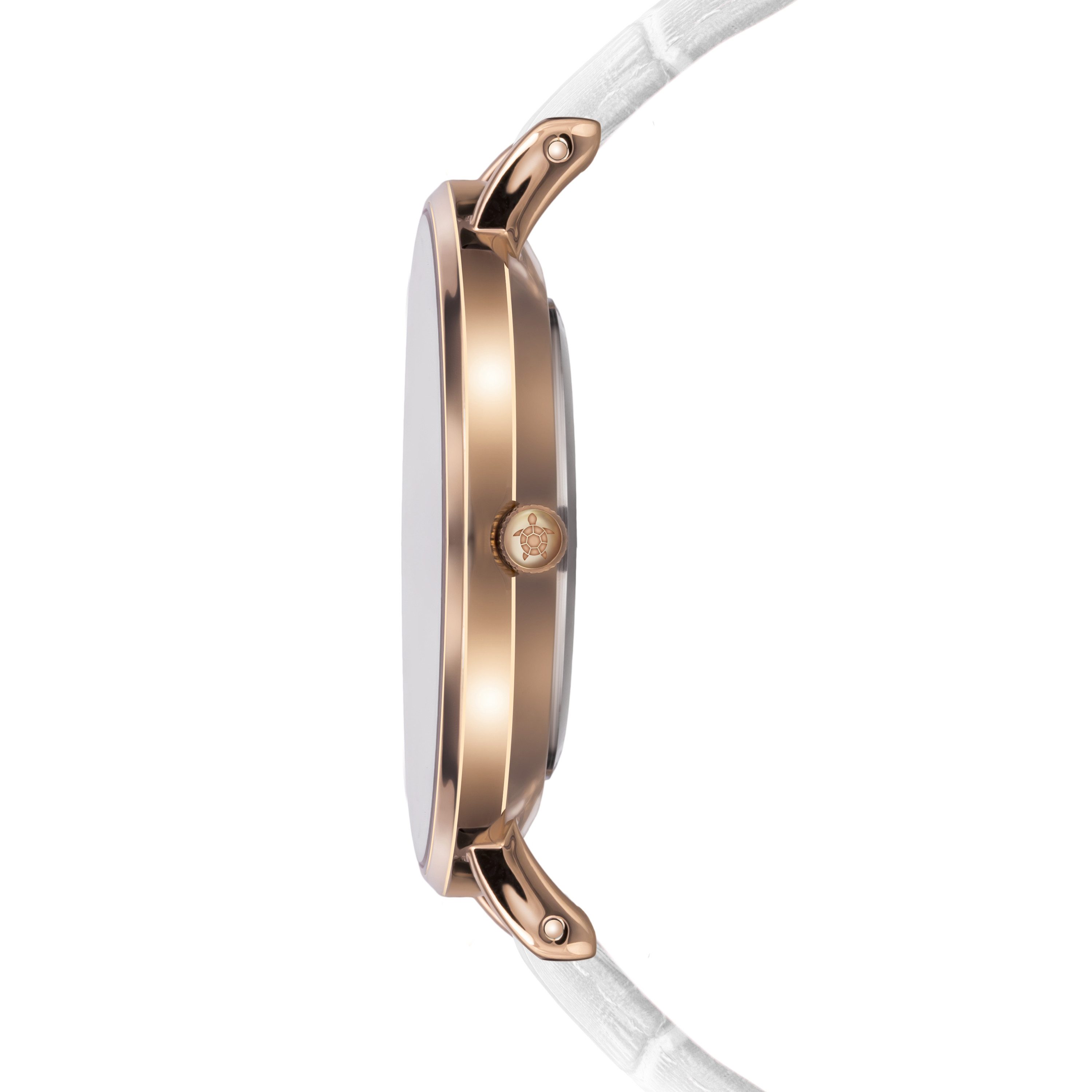 AMELIA PARKER Quarzuhr AA6-S108R Rose Turtle White Leather