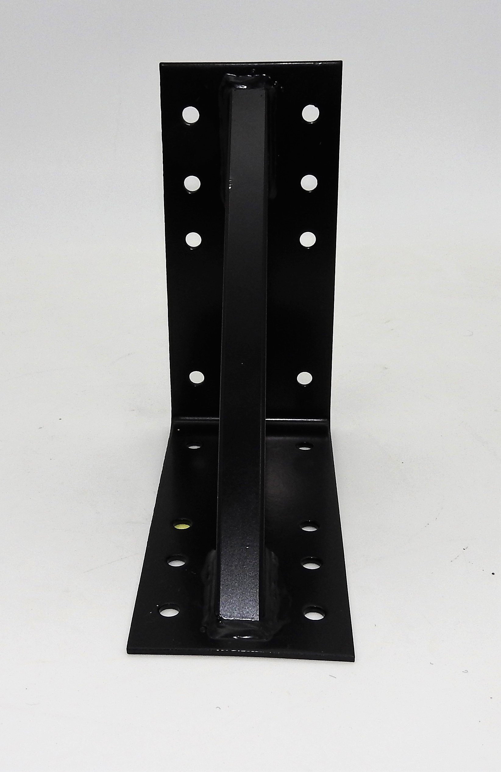 schwarz 20x20x9 verstärkt Holzverbinder Stahl 3mm Großer Winkel dynamic24 Holzkonstruktionsbeschlag,