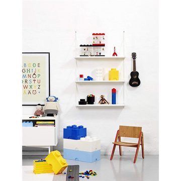 Room Copenhagen Aufbewahrungsbox LEGO® Storage Brick 4 Blau (1x Aufbewahrungsstein, 1 St., 4 Noppen 25 x 25 x 18 cm), Baustein stapelbar