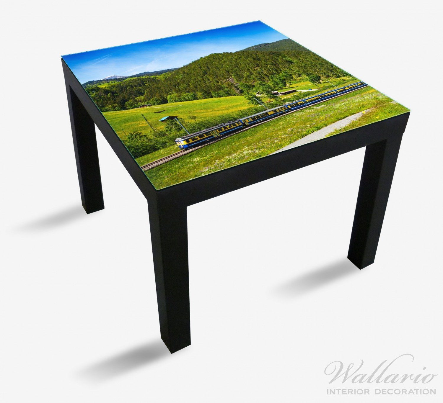 Eisenbahn (1 Wallario geeignet Tisch in Tischplatte Ikea Lack Schweiz für einer der in St), Sommerlandschaft