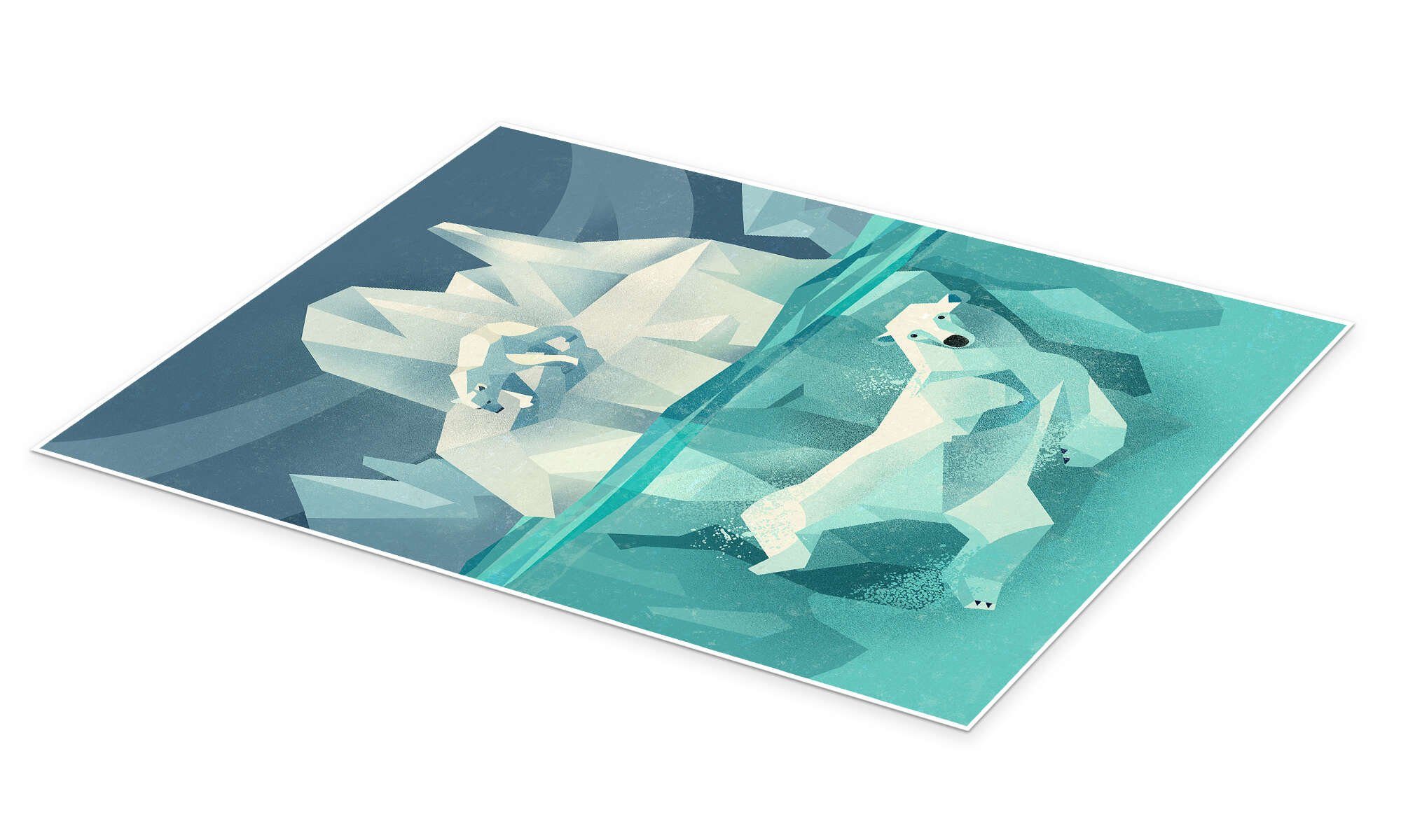 Eisbären Posterlounge Wandbild,