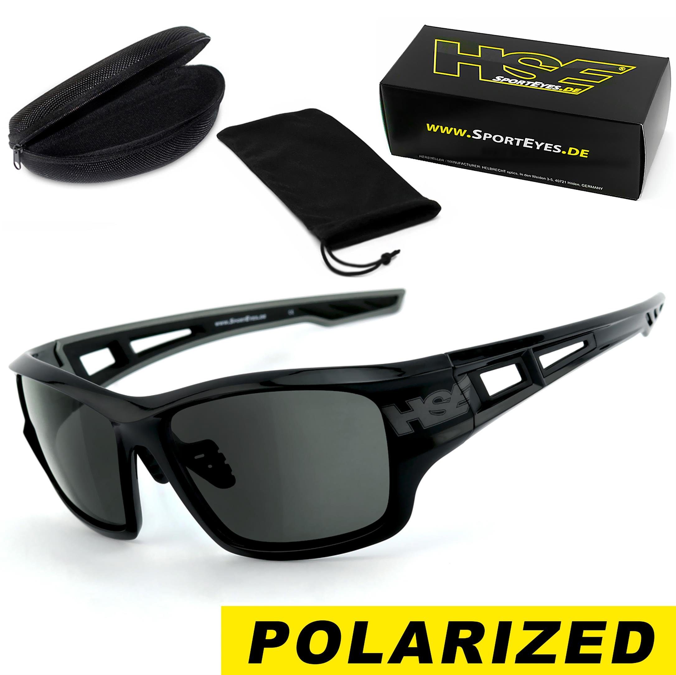 HSE - SportEyes Sportbrille 2095bs - polarisierend, Steinschlagbeständig durch Kunststoff-Sicherheitsglas
