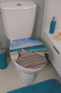 spirella WC-Sitz MALDIVES, Toilettendeckel MDF, Hochglanz, mit Absenkautomatik - hochwertige und solide Qualität