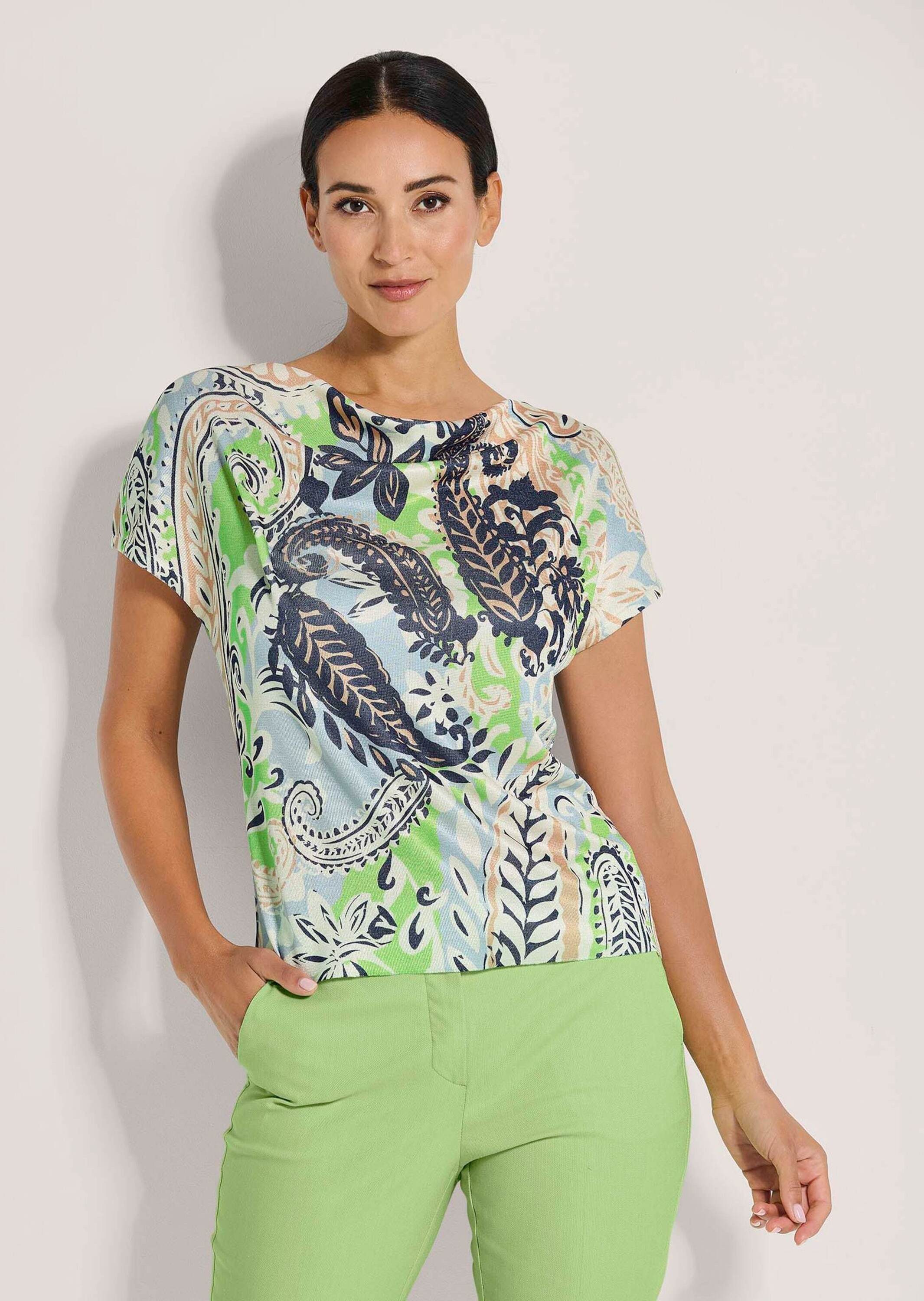 Strickpullover Pullover mit Unikat-Print