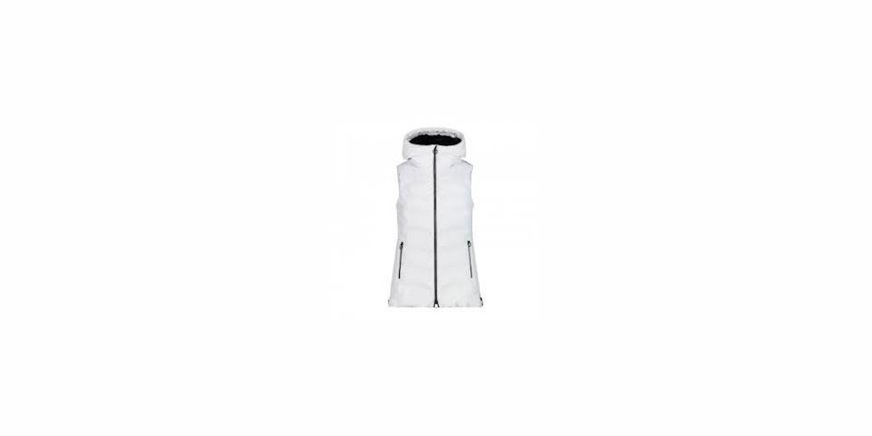 CMP Steppweste WOMAN VEST FIX HOOD BIANCO