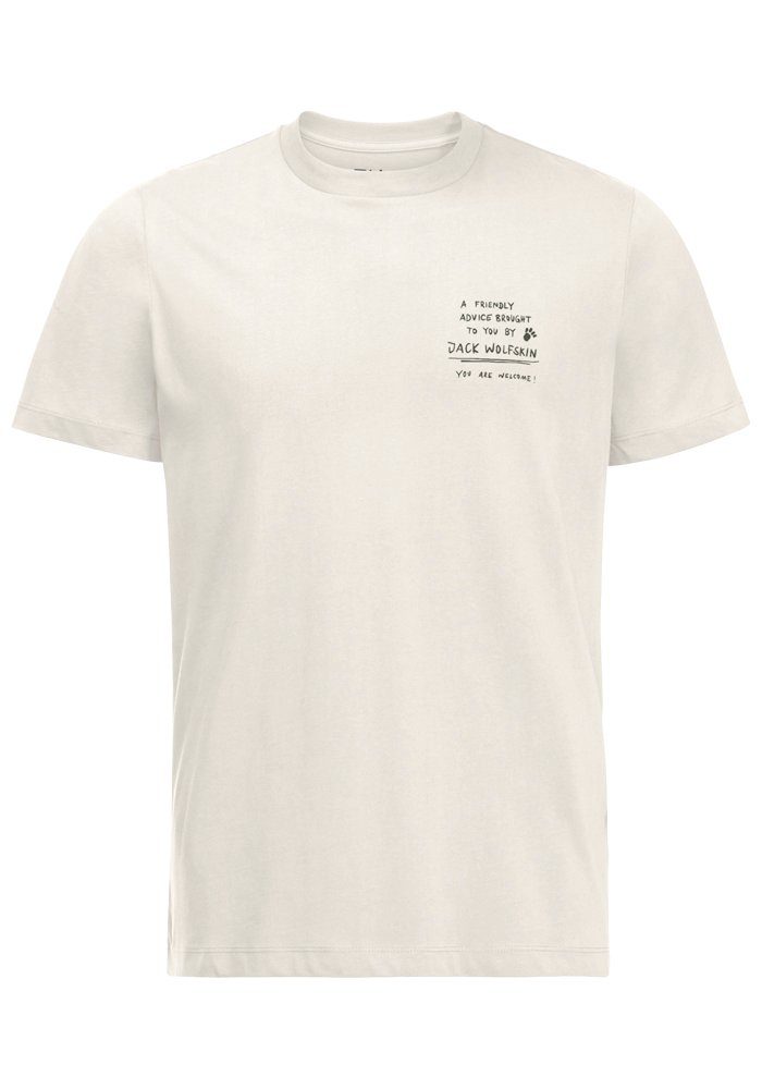 Jack Wolfskin T-Shirt JOURNEY M cotton-white T