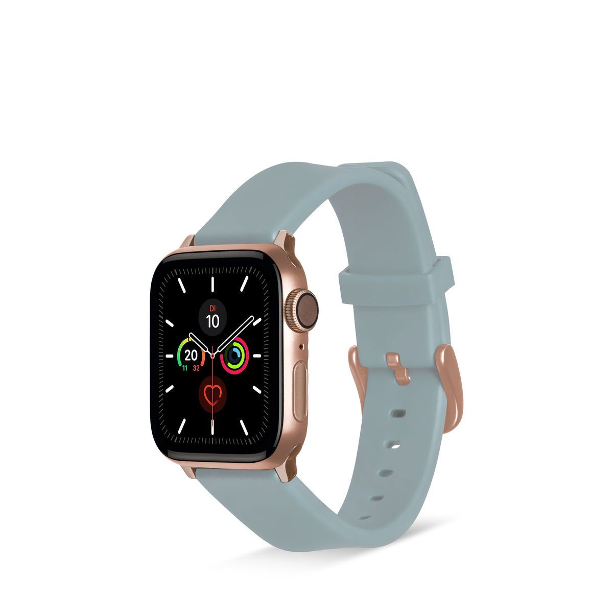 Silicone, (41mm), (40mm), mit 3-1 WatchBand Silikon Artwizz (38mm) 6-4 SE Apple Smartwatch-Armband Adapter, 9-7 & Hellgrau, Watch Armband