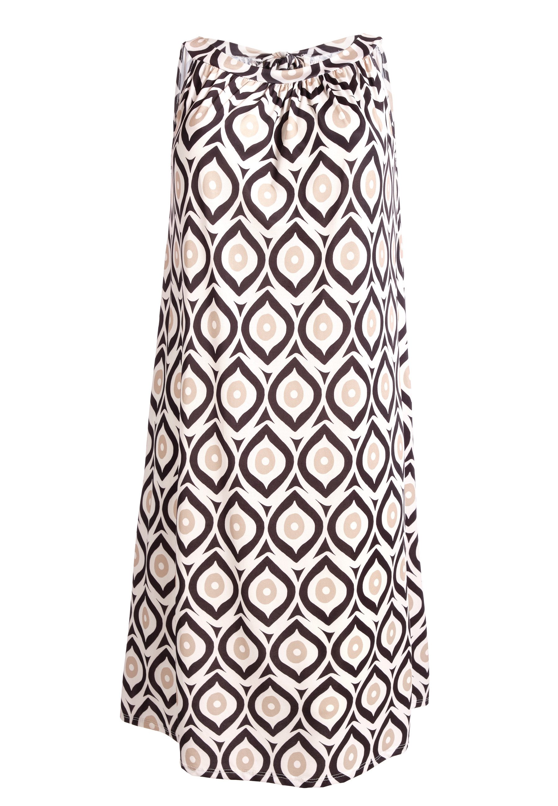 PEKIVESSA Jerseykleid Trägerkleid gemustert ärmellos Sommerkleid günstig online kaufen