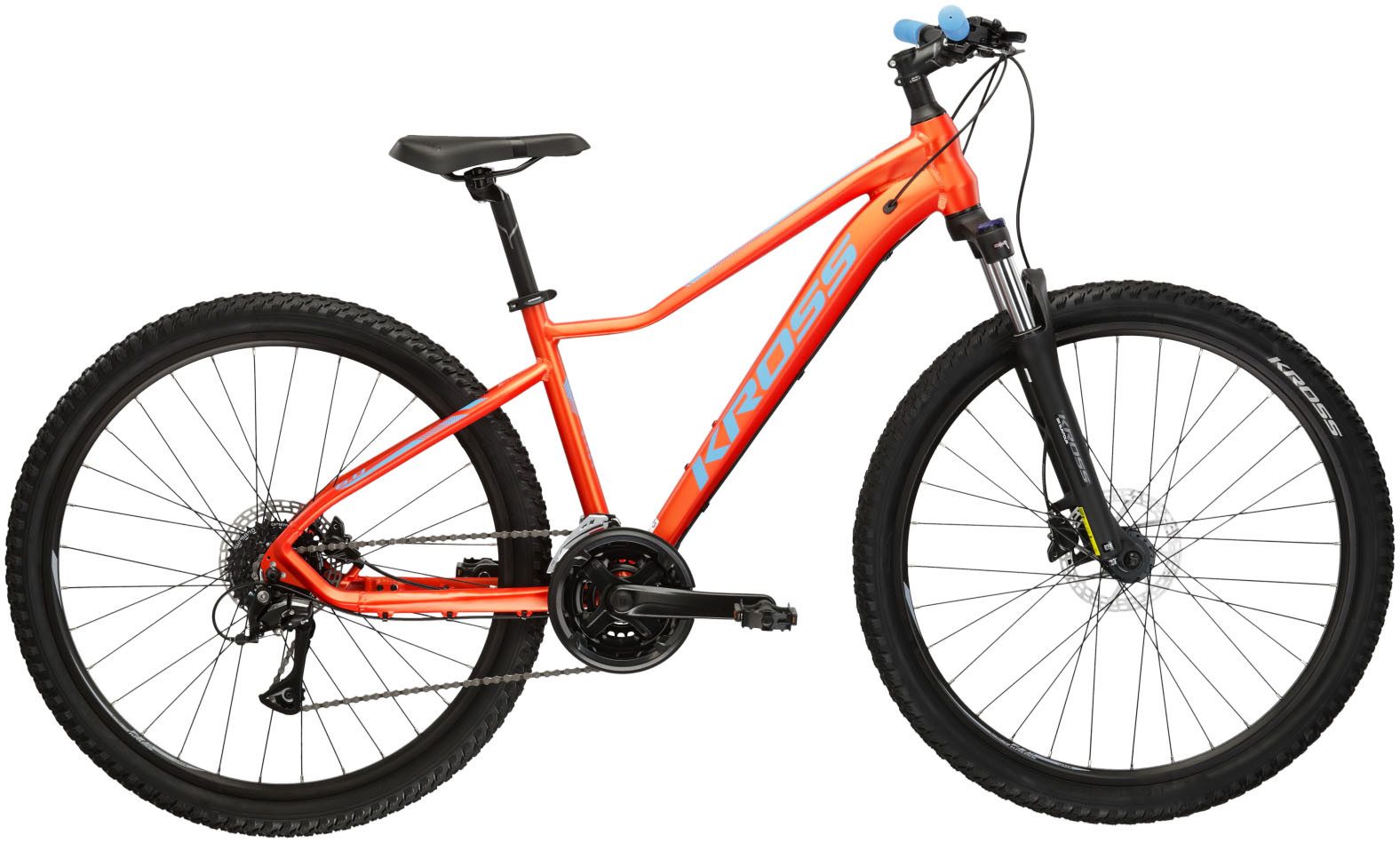 Kross Mountainbike KROSS MTB Hardtail Lea 5.0 27,5" orange, 24 Gang Shimano ACERA M3020 Schaltwerk, Kettenschaltung