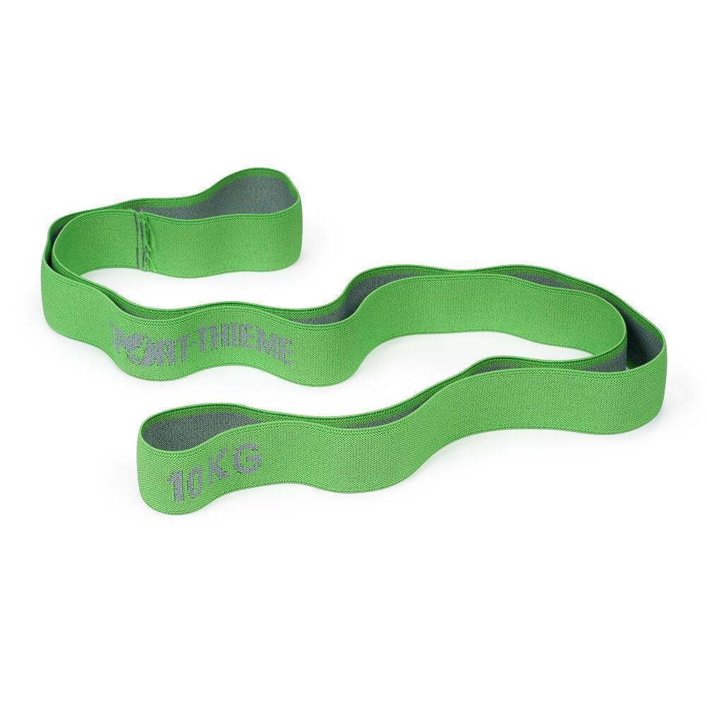 10 Zugstärken kg, Grün-Grau Sport-Thieme Trainingsstand Elastikband Textil, Ring, Stretchband nach je Verschiedene