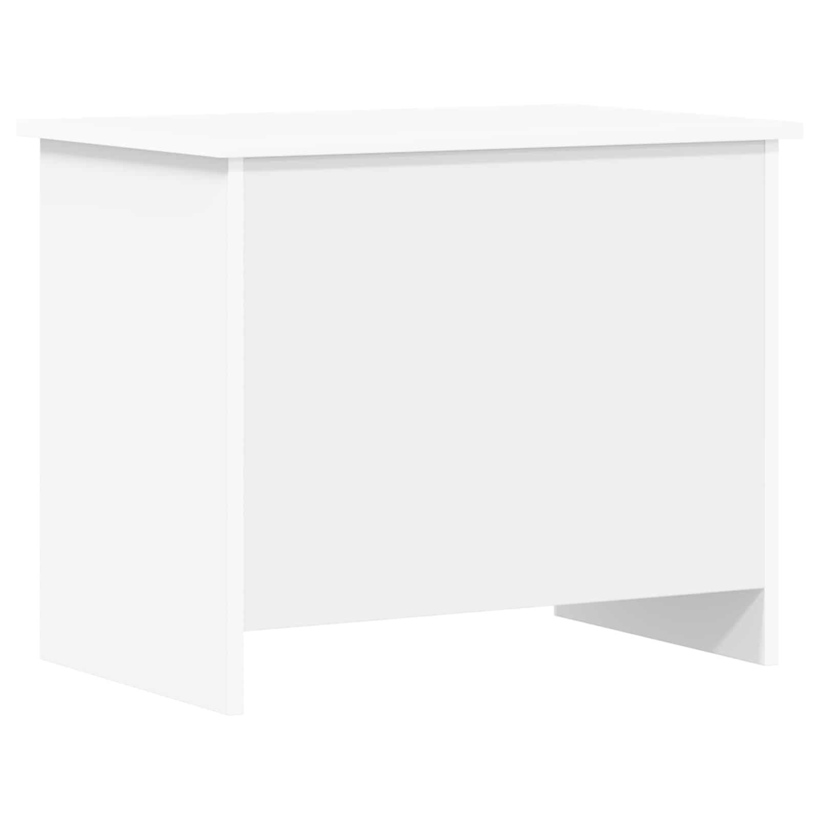 vidaXL Truhe 60 x 40 x 50 cm Truhe Aufbewahrungskiste Weiß 60x40x50 cm Holzwerkstof