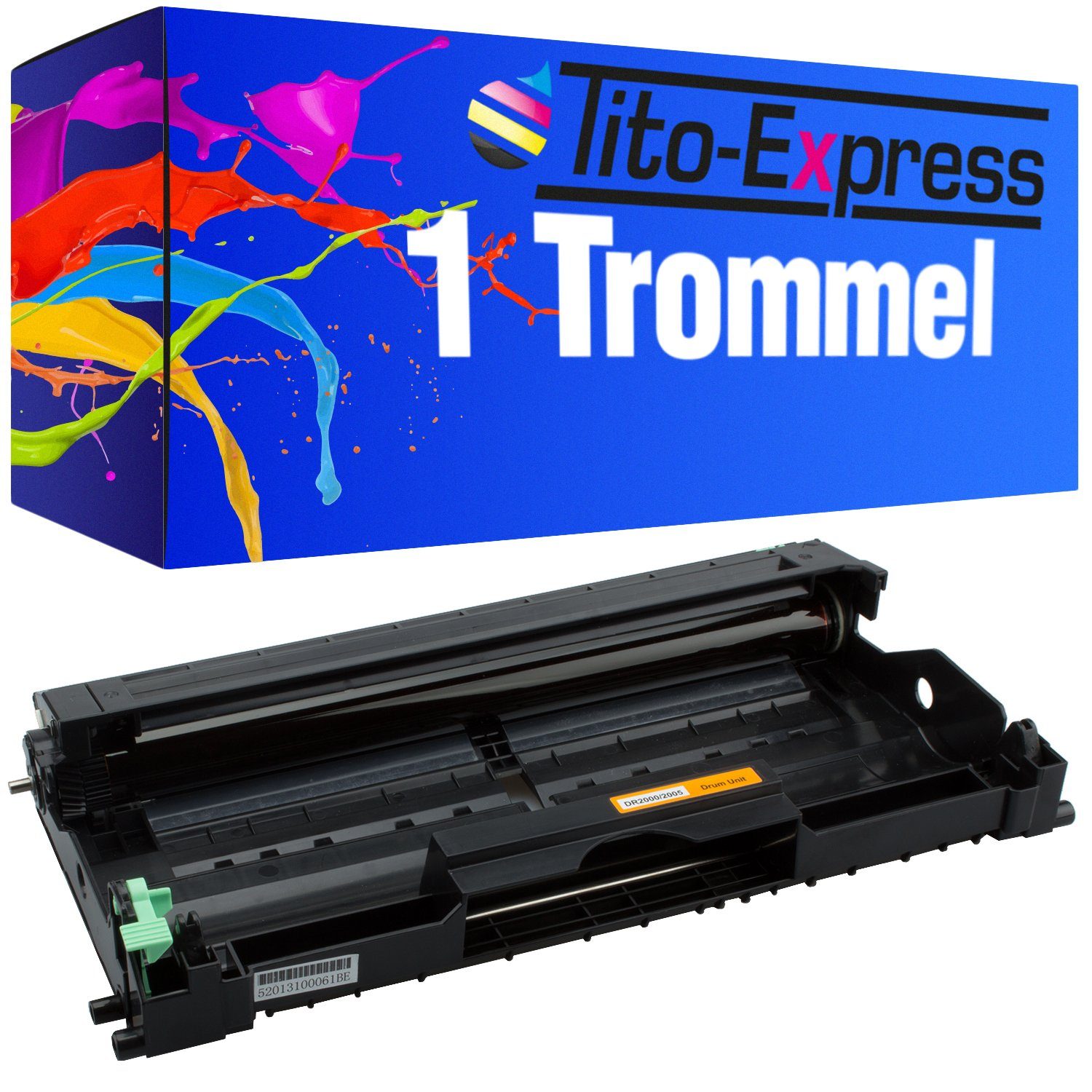 Tito-Express Tonerpatrone ersetzt Brother DR-2000 DR2000, (1x Trommel), für DCP-7010 DCP-7010L DCP-7020 DCP-7025 Fax2820 Fax2820ML Fax2825