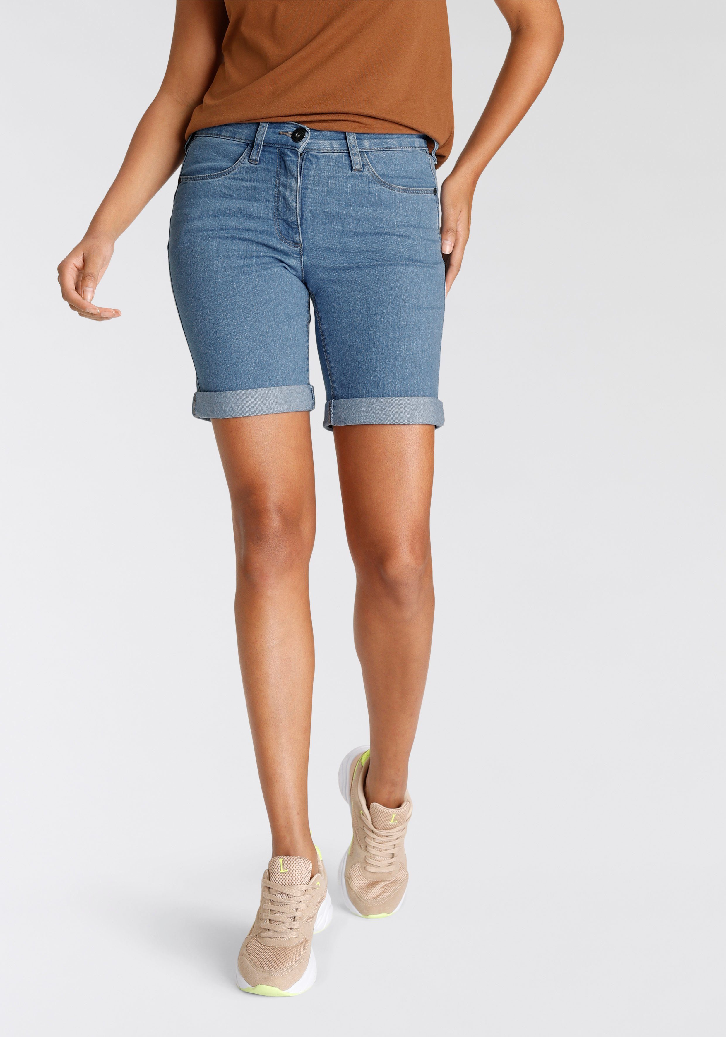 Arizona Jeansbermudas weite Passform, kurze Beinform, günstig online kaufen