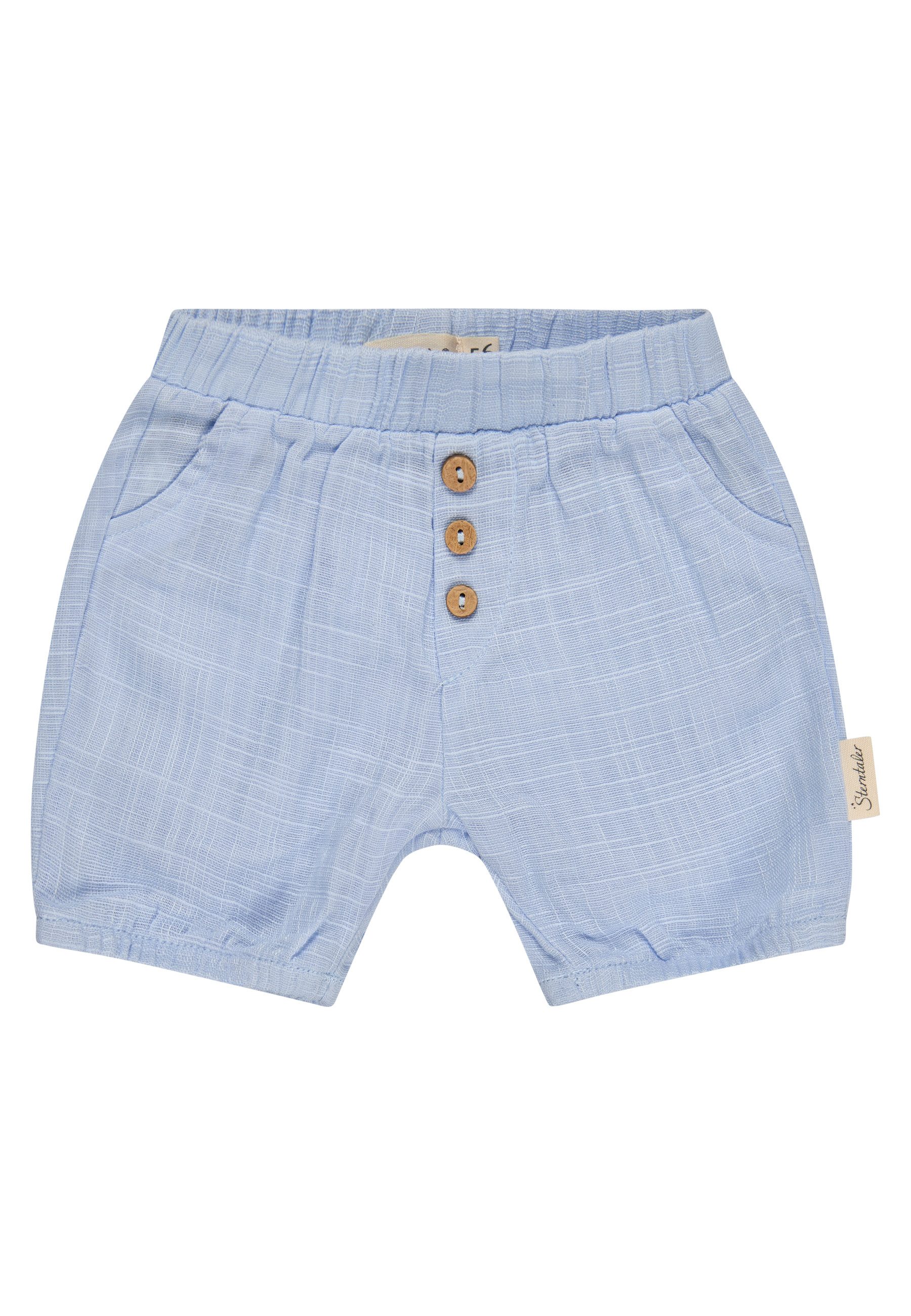 Sterntaler® Shorts Shorts Leinenoptik (1-tlg) Shorts, leichte Leinenoptik, elastisches Bündchen, Kokosknöpfe vorn