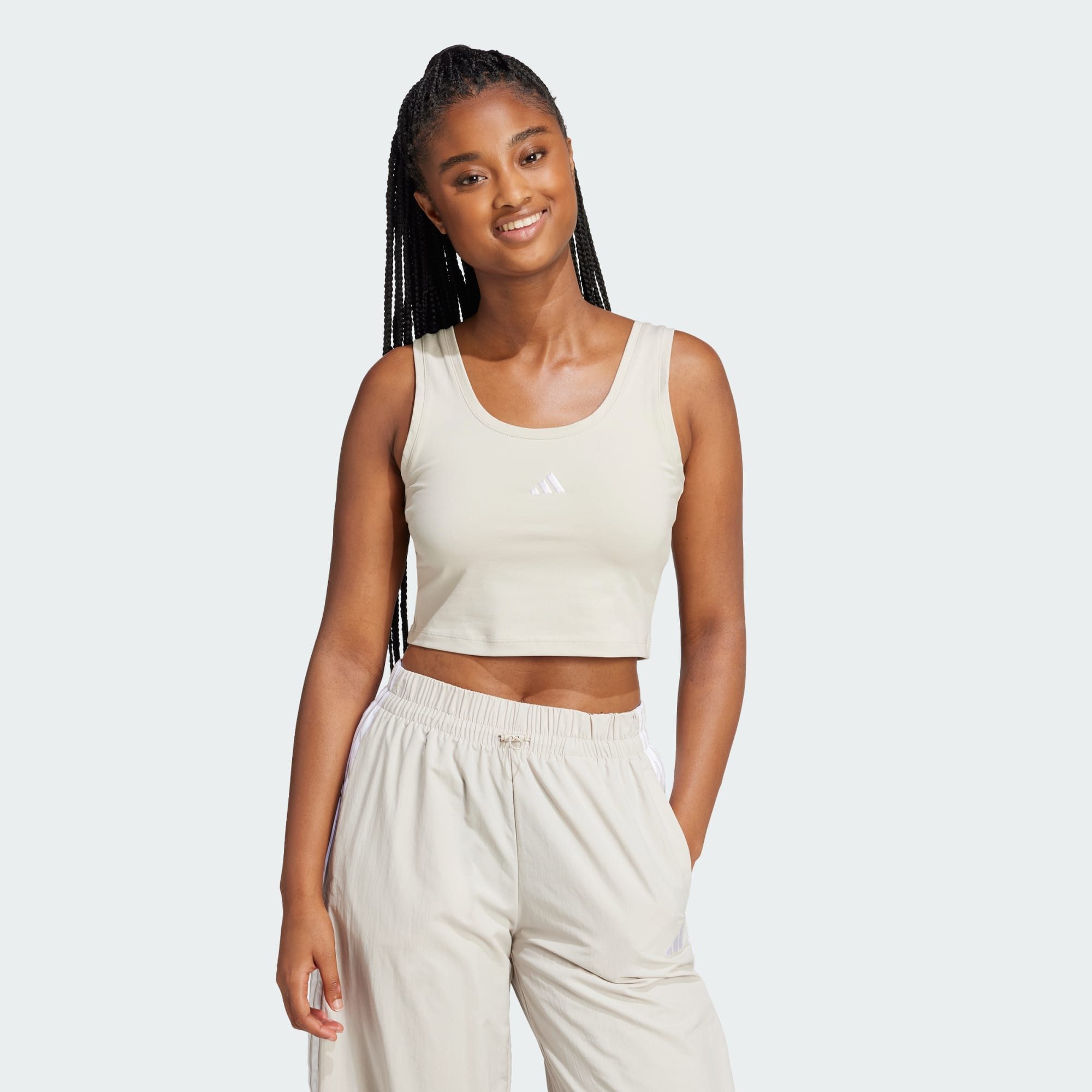 adidas Sportswear Tanktop ESSENTIALS SMALL LOGO COTTON LIFESTYLE TANKTOP (1 günstig online kaufen
