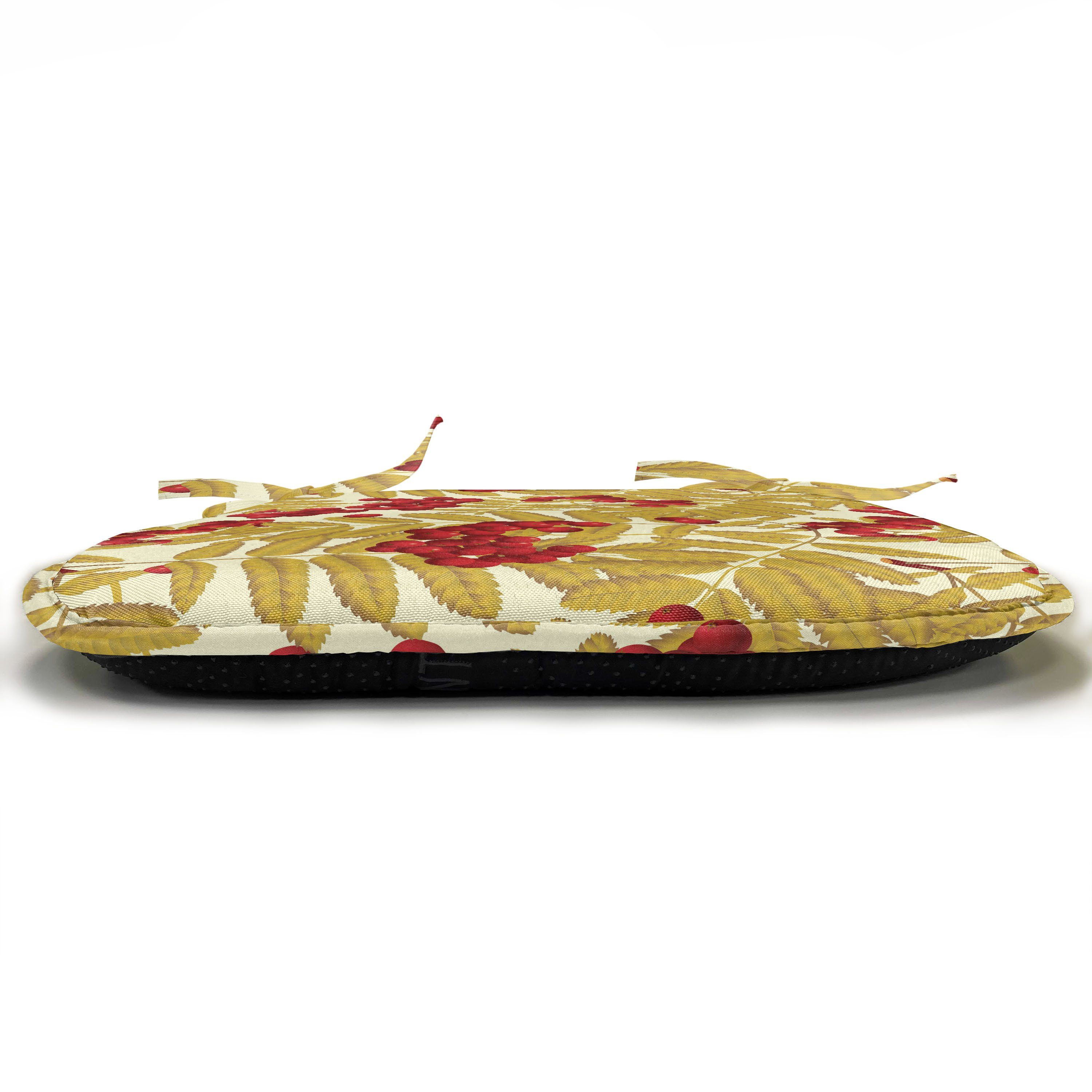 Stuhlkissen für Riemen Früchte Saftige Abakuhaus Leafage Eberesche mit Dekoratives reife Küchensitze, Kissen wasserfestes