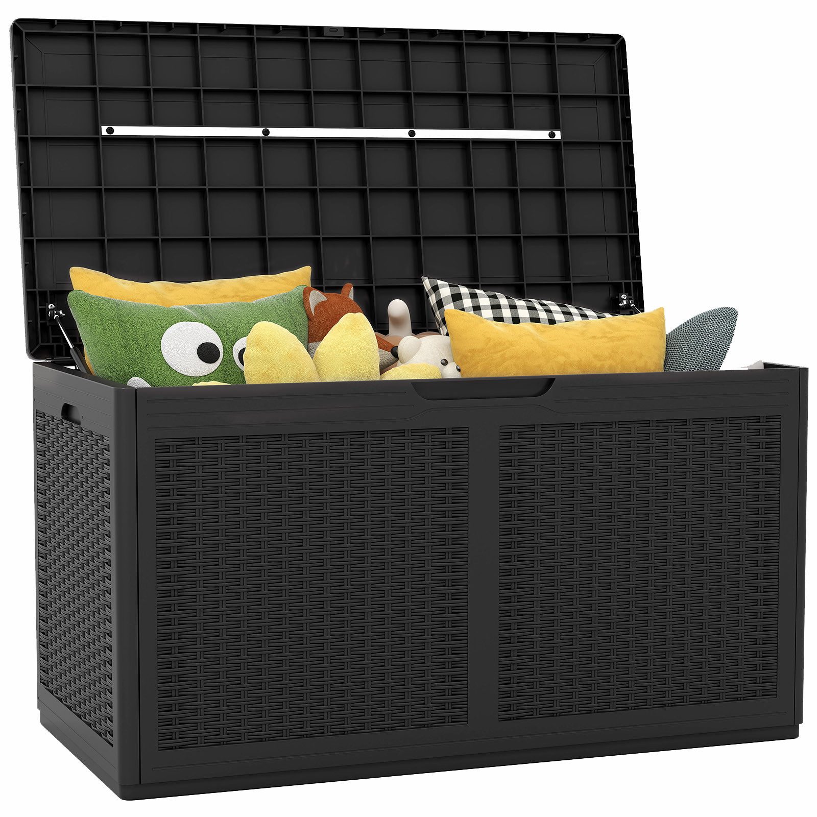 KOMFOTTEU Auflagenbox, Gartentruhe Gartenbox mit Rollen, günstig online kaufen