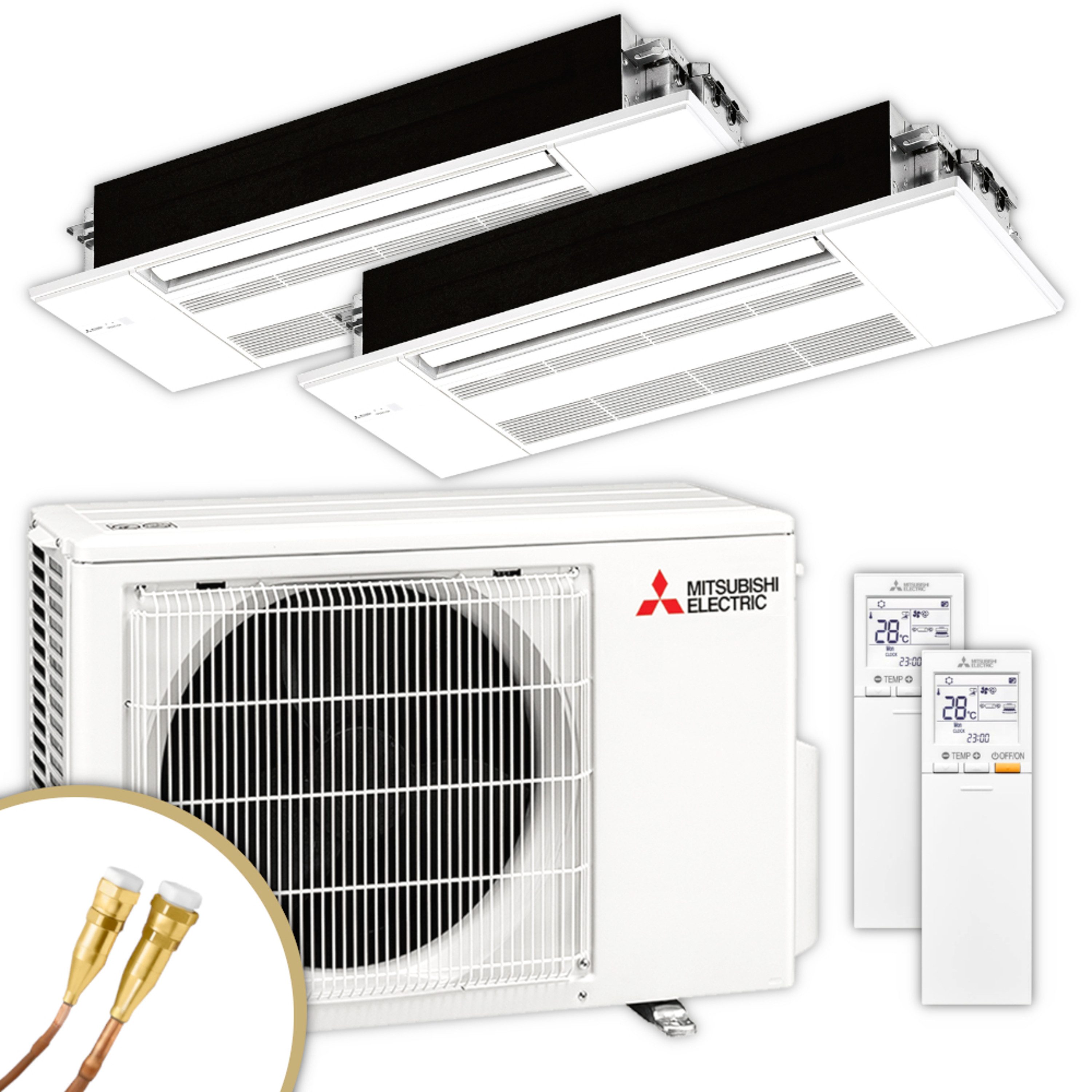 Mitsubishi electric Klimagerät MXZ-2F53VF4 + MLZ-KP35VG / MLZ-KP35VG
