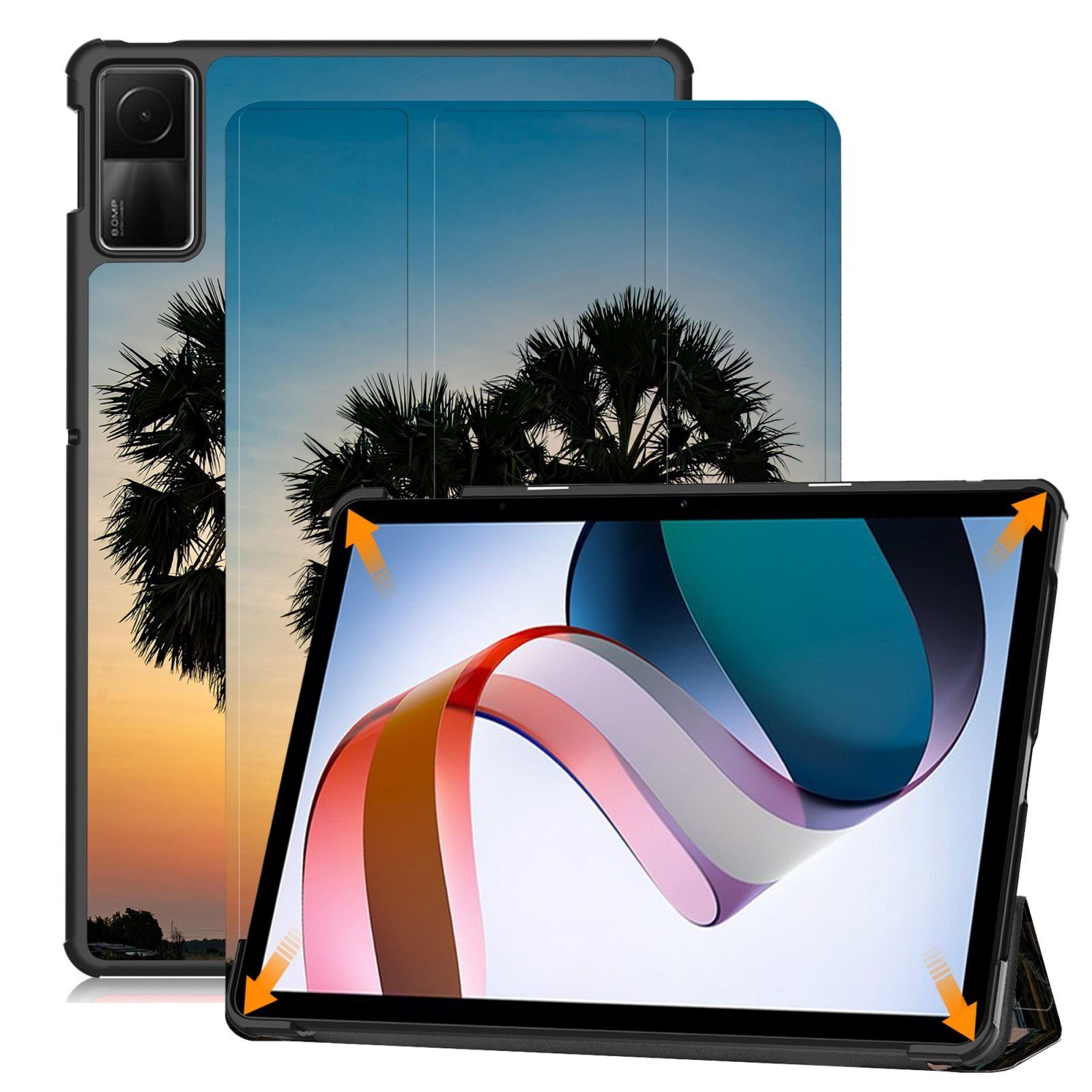Lobwerk Tablet-Hülle Schutzhülle für Xiaomi Redmi Pad SE 2023 11 Zoll, Wake & Sleep Funktion, Sturzdämpfung, Aufstellfunktion