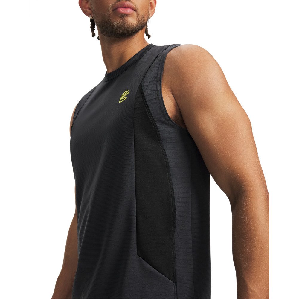 Under Armour® Trainingstop CURRY TRAINING TANK mit strukturiertem Strickmaterial, robuste Verarbeitung, atmungsaktiv