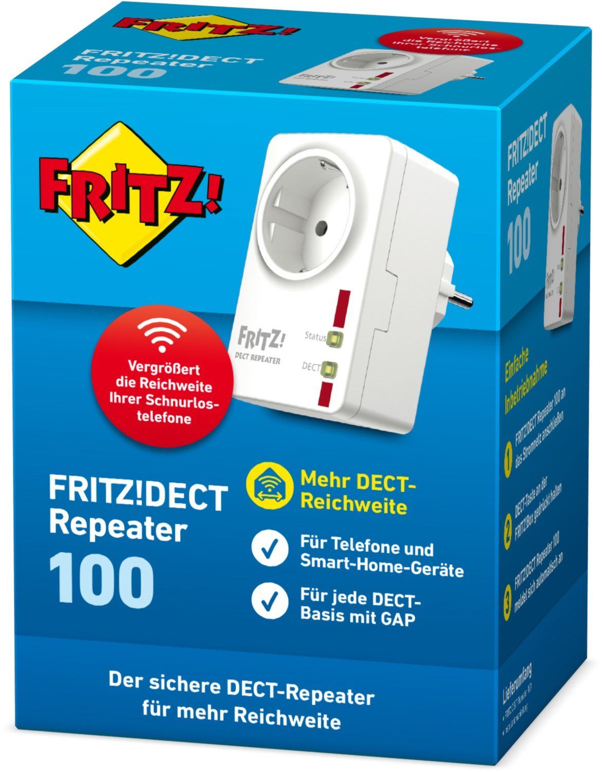 Fritz! AVM FRITZ!DECT 100 Repeater WLAN-Repeater WLAN-Router