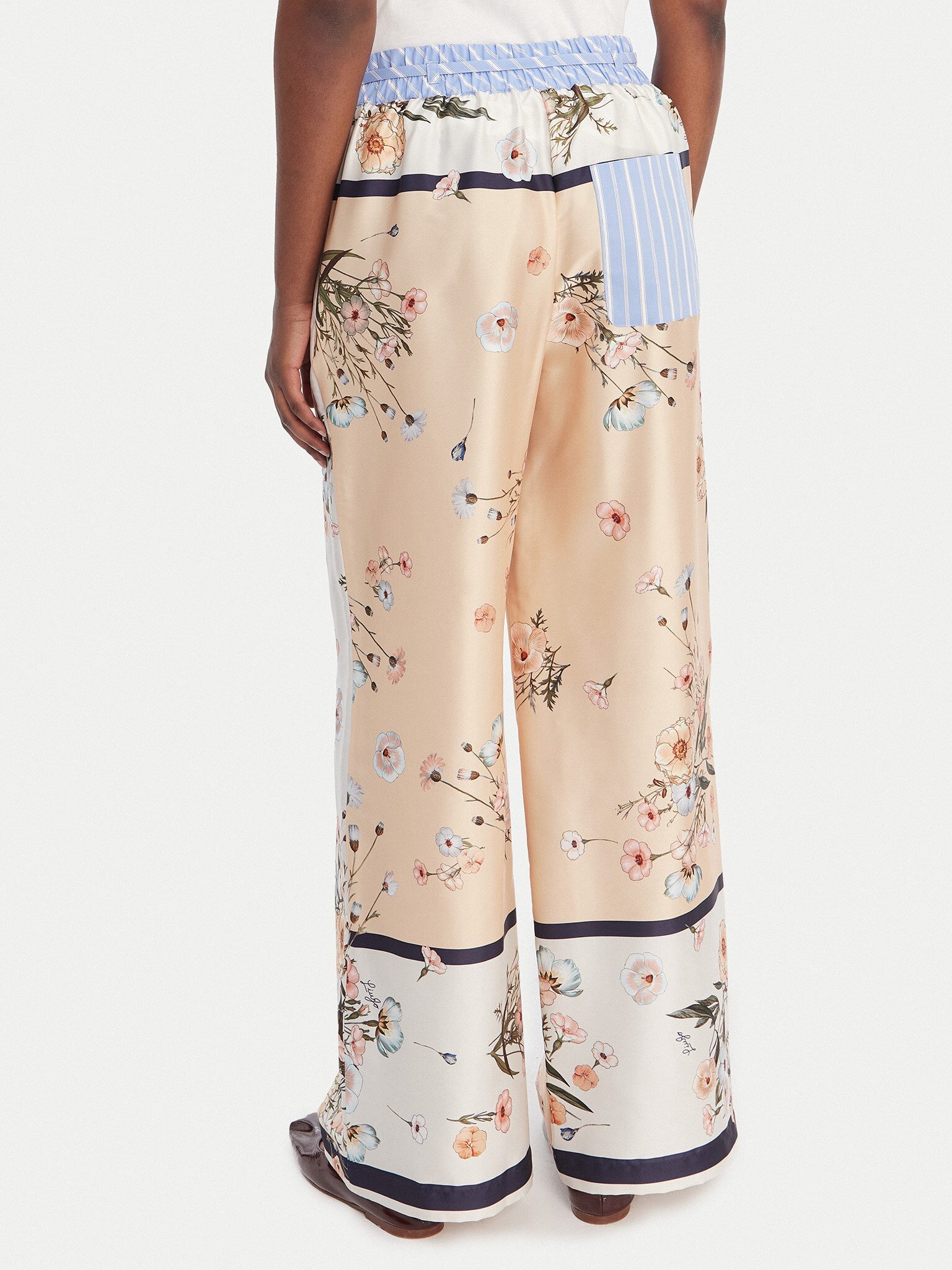 Liu Jo Palazzohose florale Liu Jo Palazzohose - High Waist Relaxed Fit