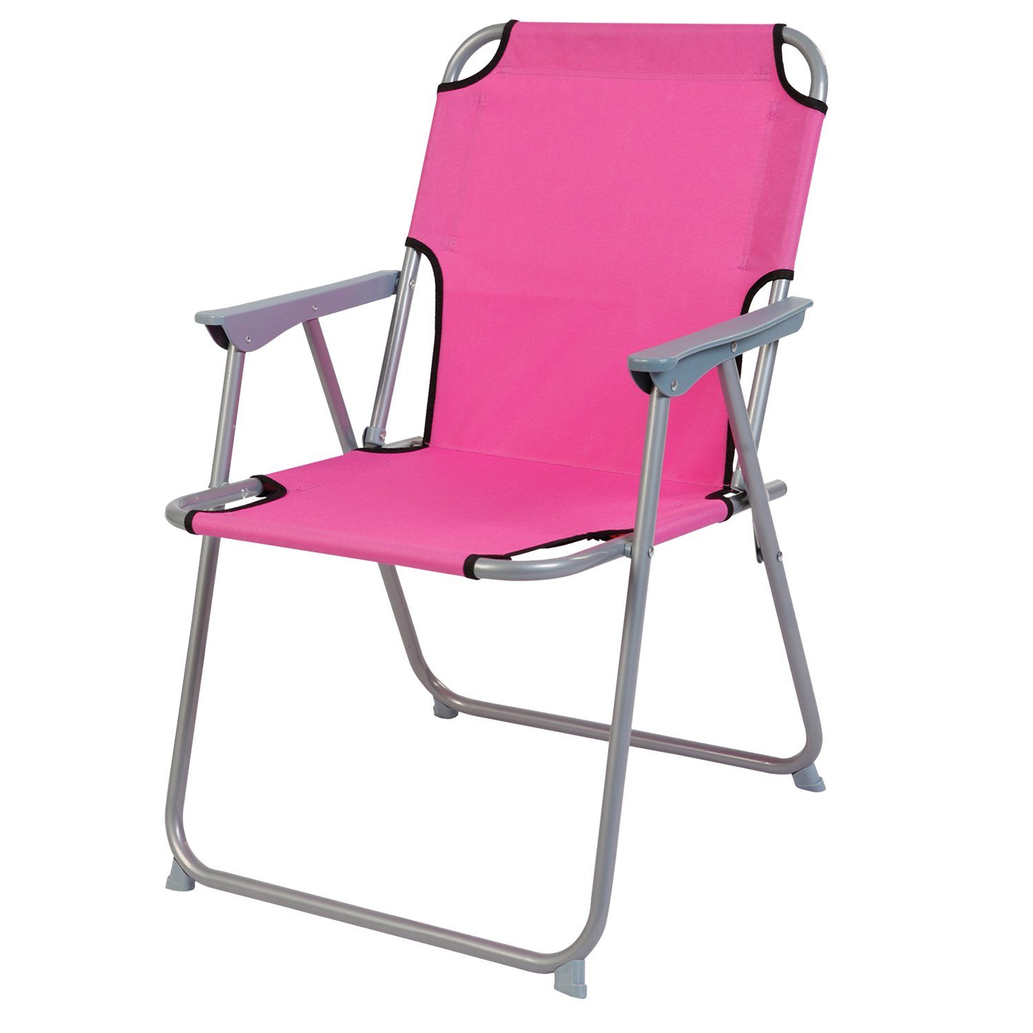 Mojawo Klappstuhl 2 Stück Campingstuhl Stoff Metall Oxfort Pink