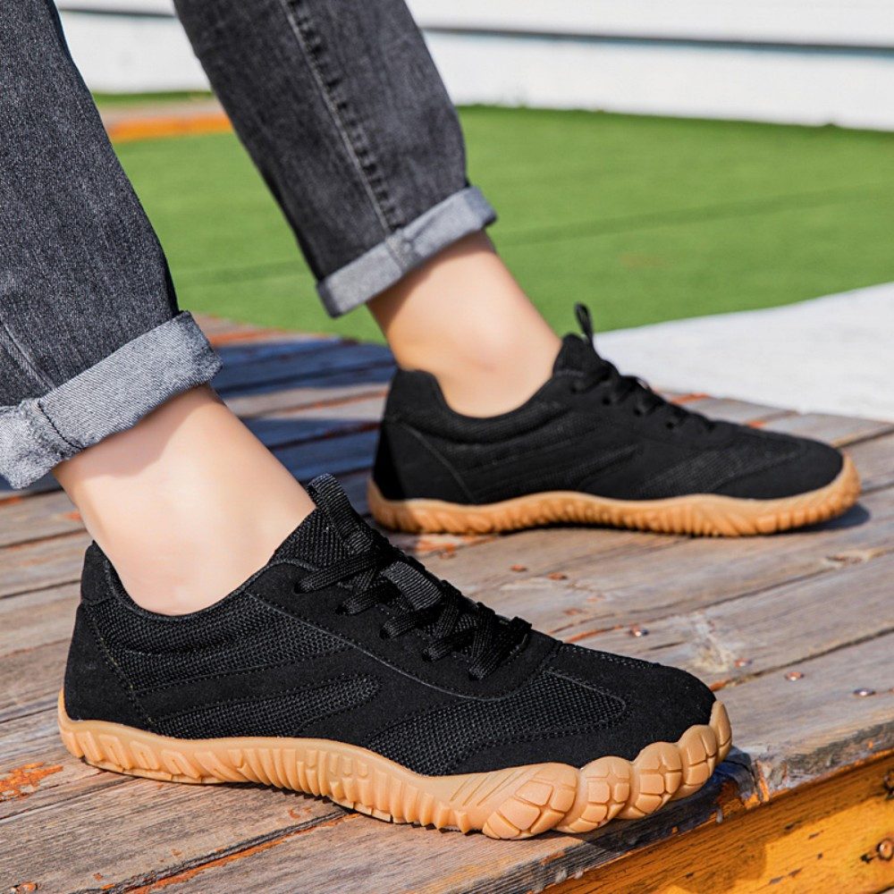 HUSK'SWARE Barfußschuh (Unisex Barfußschuhe für Paare, breite Zehenbox, leichte Freizeitschuhe, Unisex Barfußschuhe für Paare, breite Zehenbox, leichte Freizeitschuhe) rutschfeste Wanderschuhe, Fitnessschuhe für Alltag und Outdoor