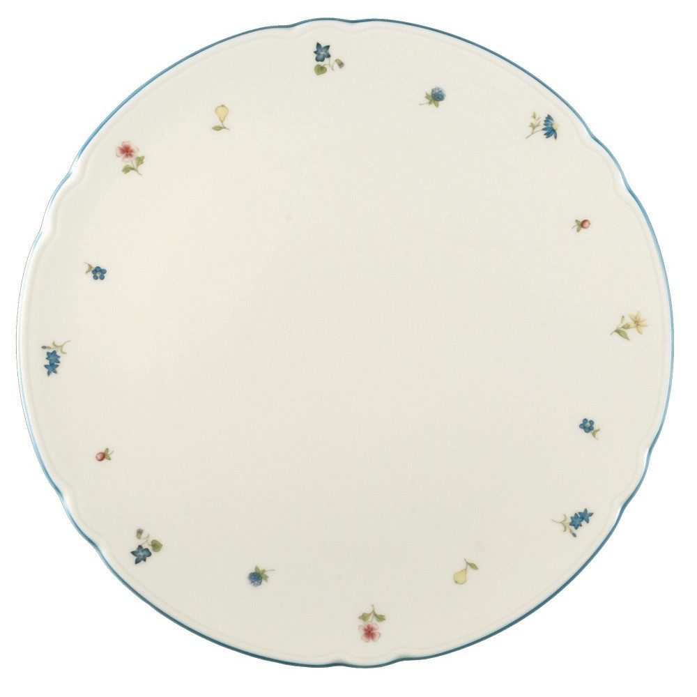 Servierplatte Seltmann Weiden Marie Luise Streublume Tortenplatte rund 30cm, Porzellan, (Packung)