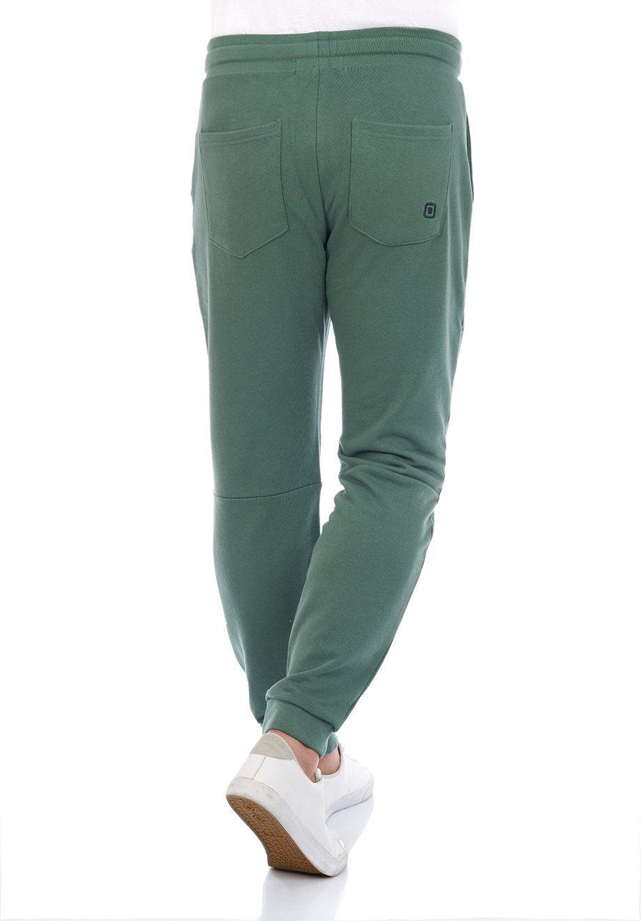 Trainingshose Fit Green aus Forest RIVLino Joggingshose Sweathose pflegeleichter Baumwollmischung riverso Herren Regular