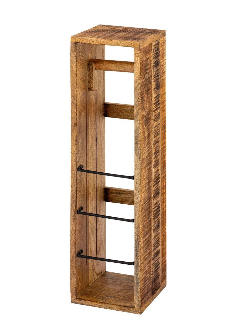 tinkaro Dekokiste BOZENA Massivholzholz Klopapierhalter Braun (1 St)