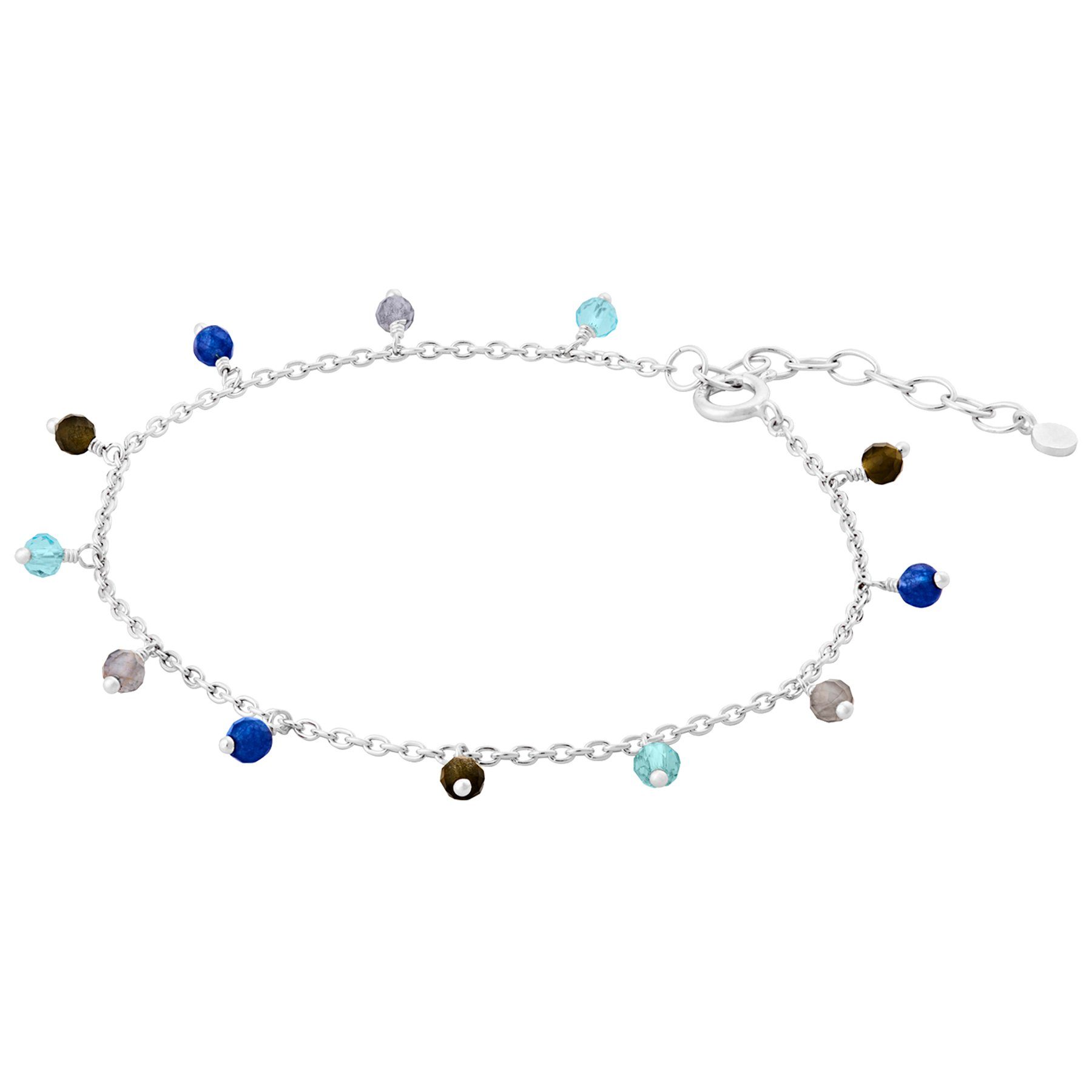 Pernille Corydon Charm-Armband Bracelet Silber Damen Hour Armband Blue