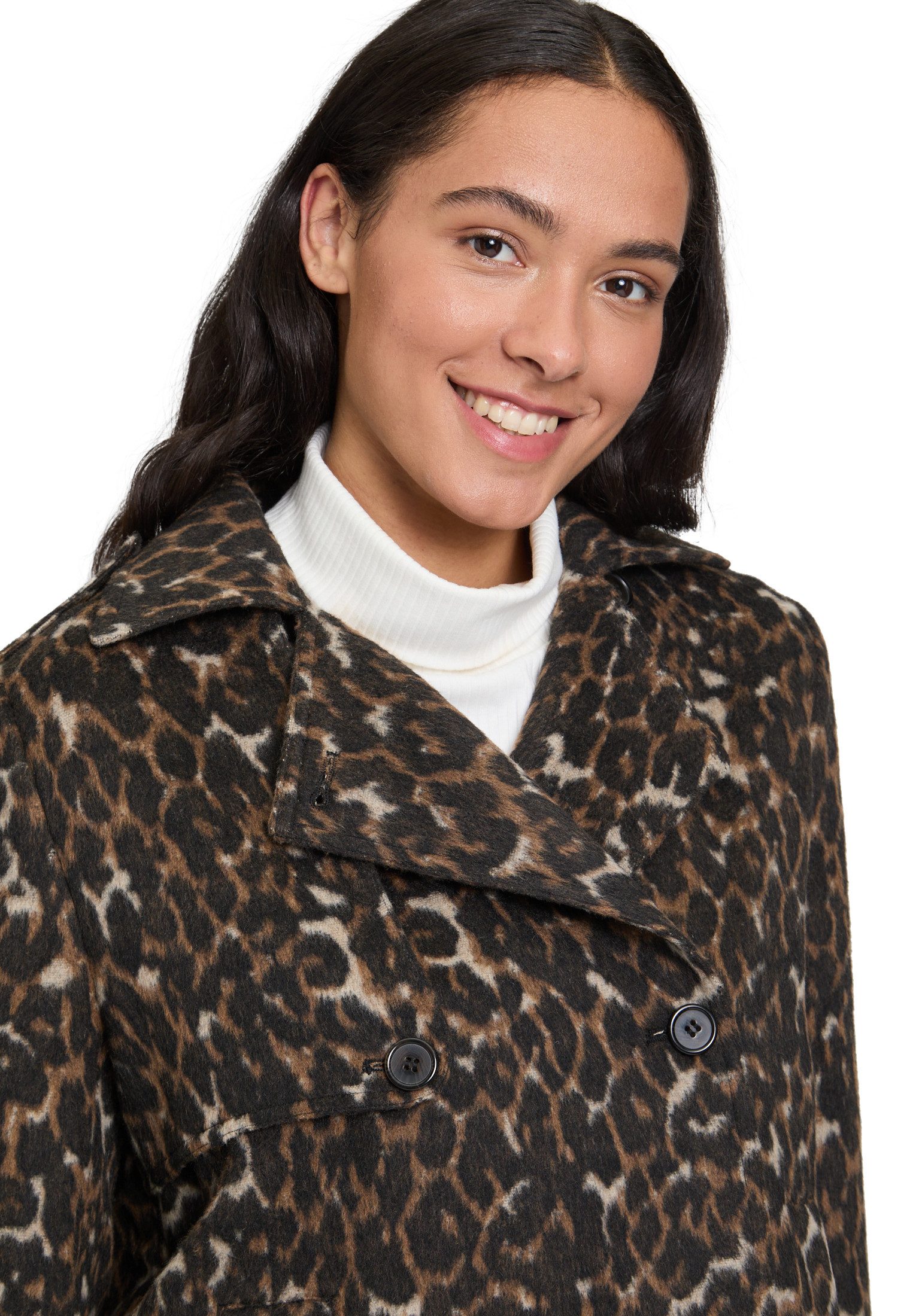 Cartoon Kurzblazer Damen mit Taschen