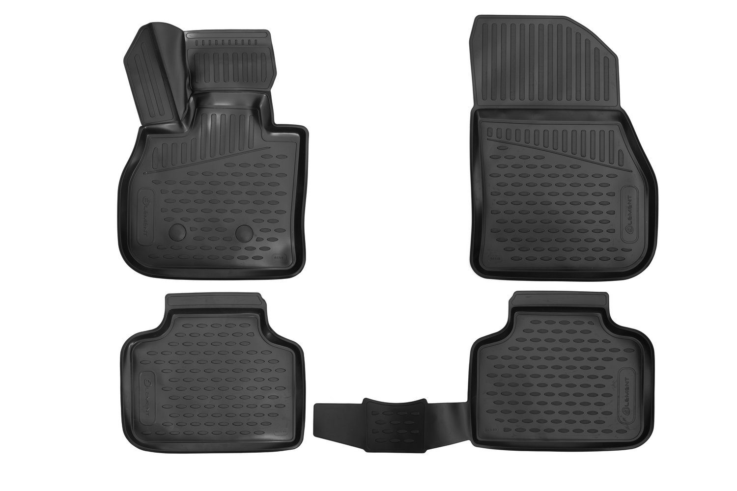 LEMENT Auto-Fußmatten 3D-Gummimatten passend für MINI Countryman, ab 2016 Schrägheck (4 St), für MINI MINI Countryman Pkw, Passgenau