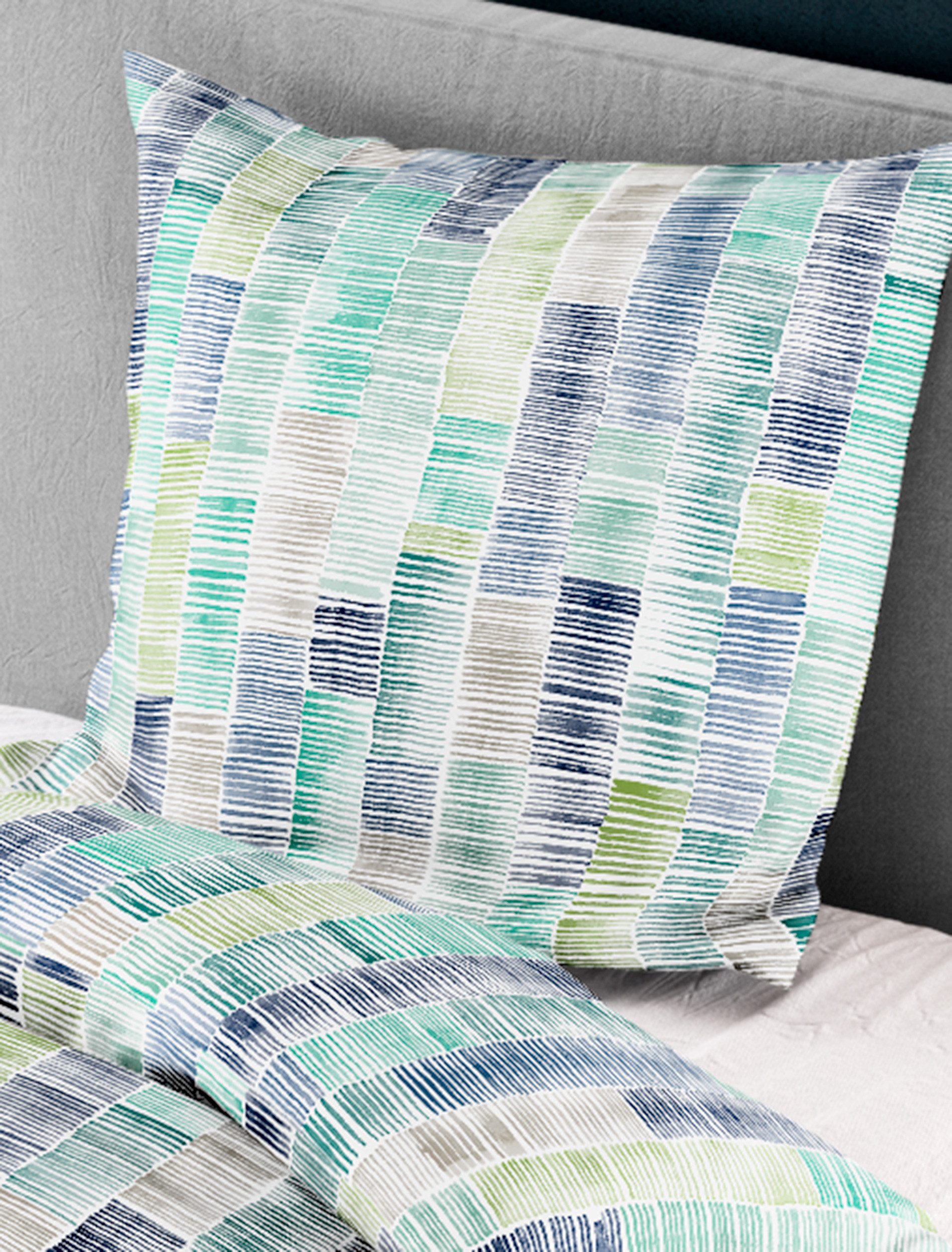 BIERBAUM Bettwäsche 3528, Mako-Satin, 2 teilig, Mako-Satin, 100 % Baumwolle, pflegeleicht