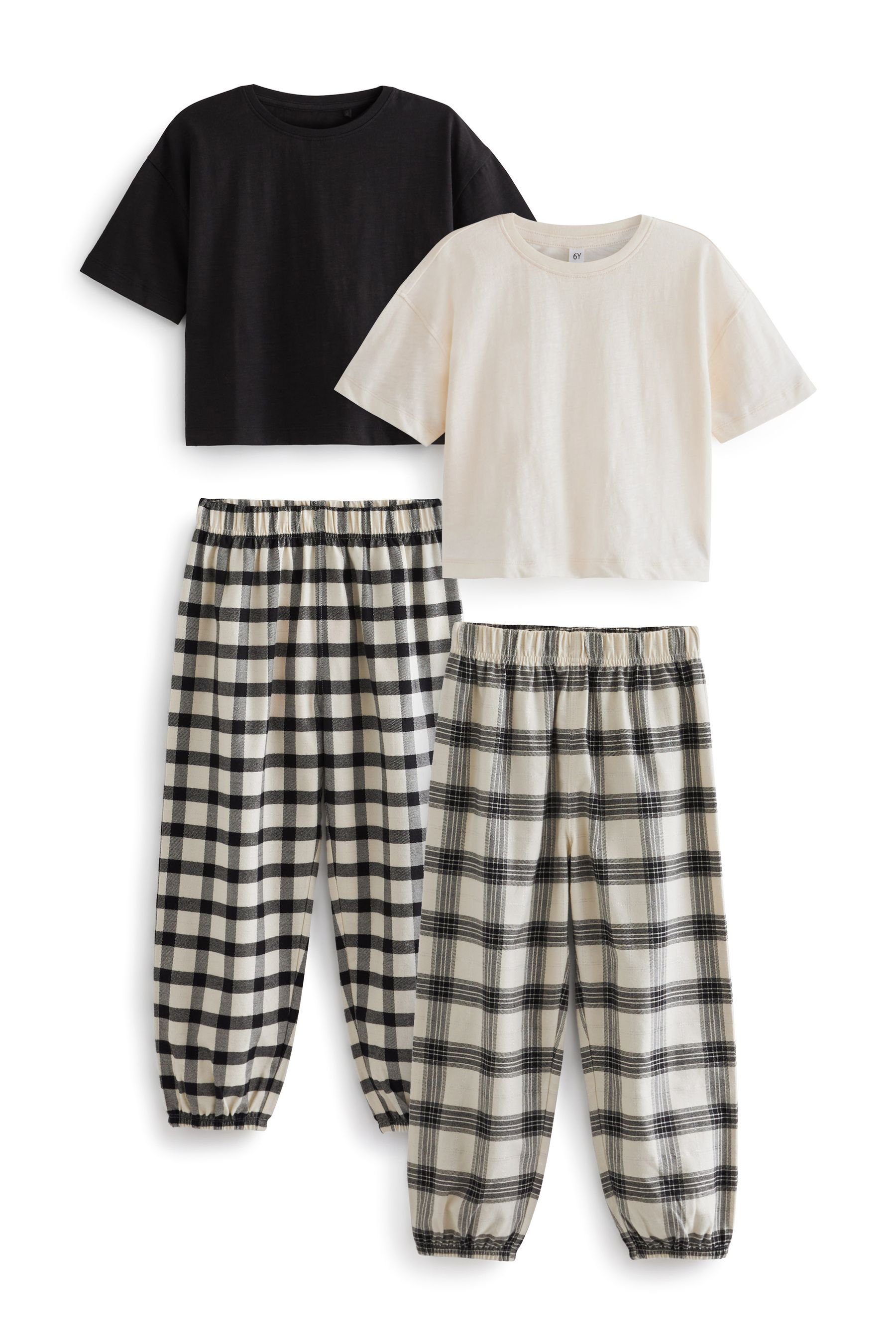 Pyjama Karierte Pyjamas aus Webstoff im 2er-Pack