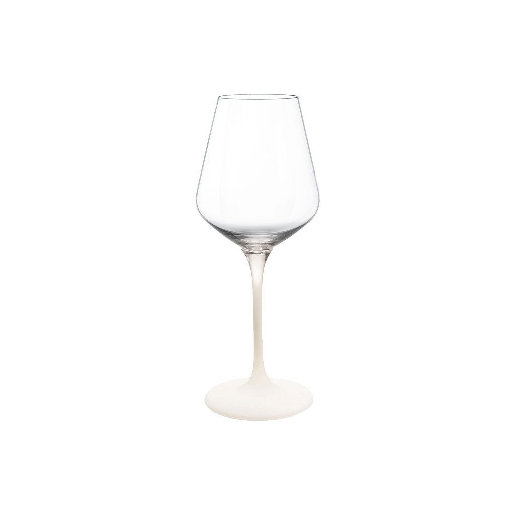 Villeroy & Boch Weißweinglas Manufacture Weißweinkelch, 4-tlg., Glas, Kristallglas, 4 Stck, Handwäsche empfohlen