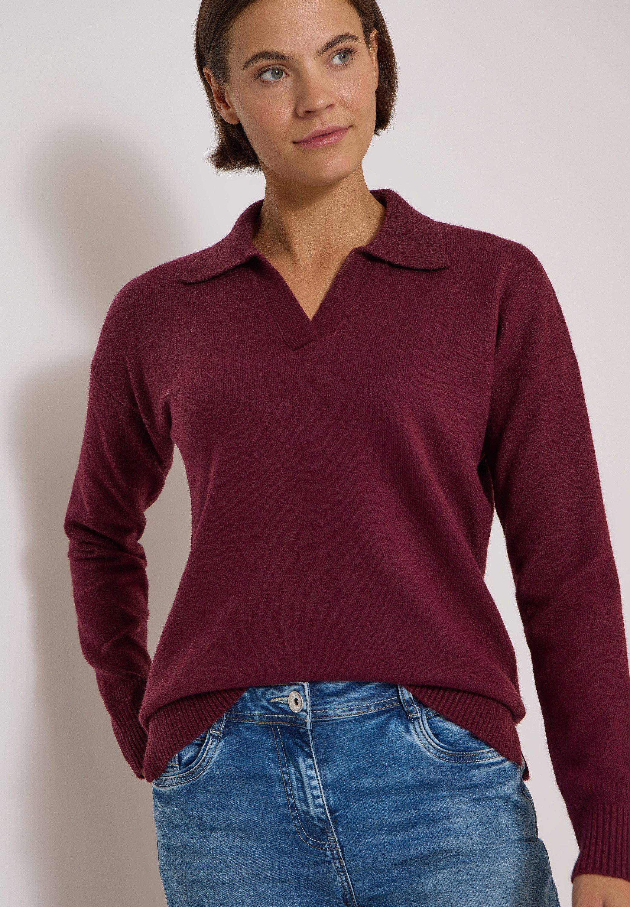 CECIL Strickpullover aus softem Materialmix