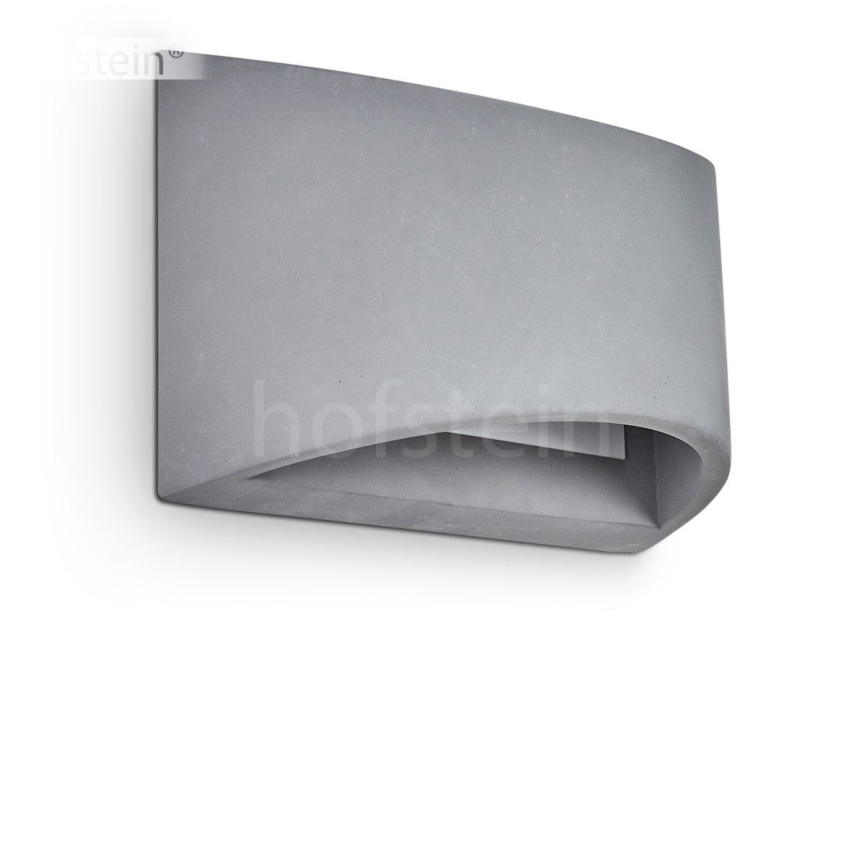 hofstein Wandleuchte »Alli« Wandlampe aus Beton in Grau, ohne Leuchtmittel, günstig online kaufen