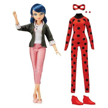 Bandai Merchandise-Figur Miraculous Ladybug Figur von Marinette Dupain-Cheng, 2 Outfits Set, Outfit Set als Marinette und als Ladybug