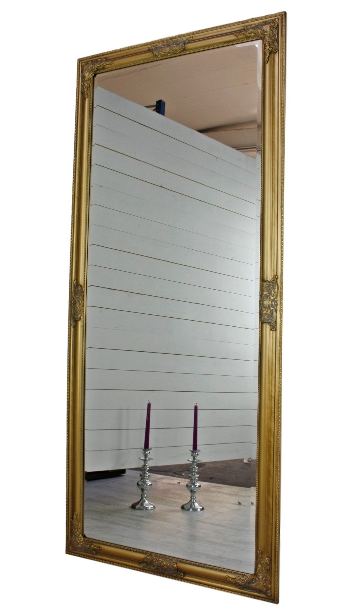 elbmöbel Wandspiegel »Spiegel gold barock 162cm«, Spiegel: Wandspiegel  162x72x7 cm gold Barockrahmen online kaufen | OTTO