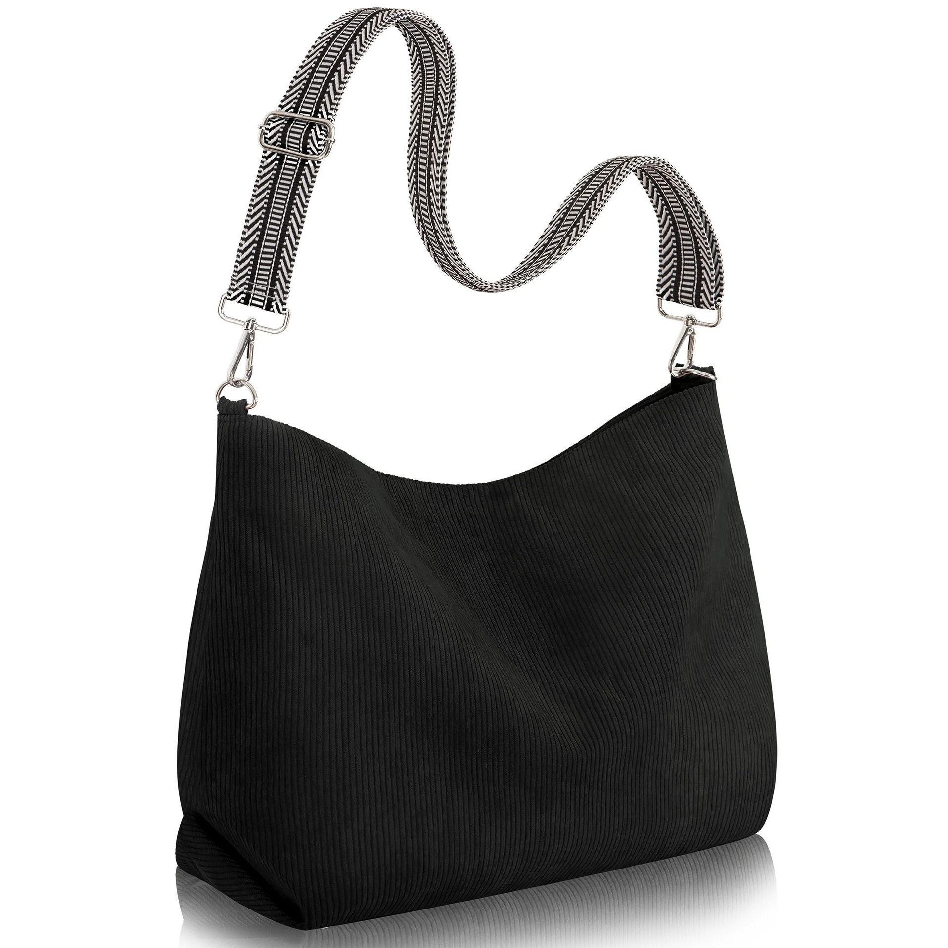 Coonoor Schultertasche Cord-Tote Bag, große Kapazität Schultertasche, Shopp günstig online kaufen