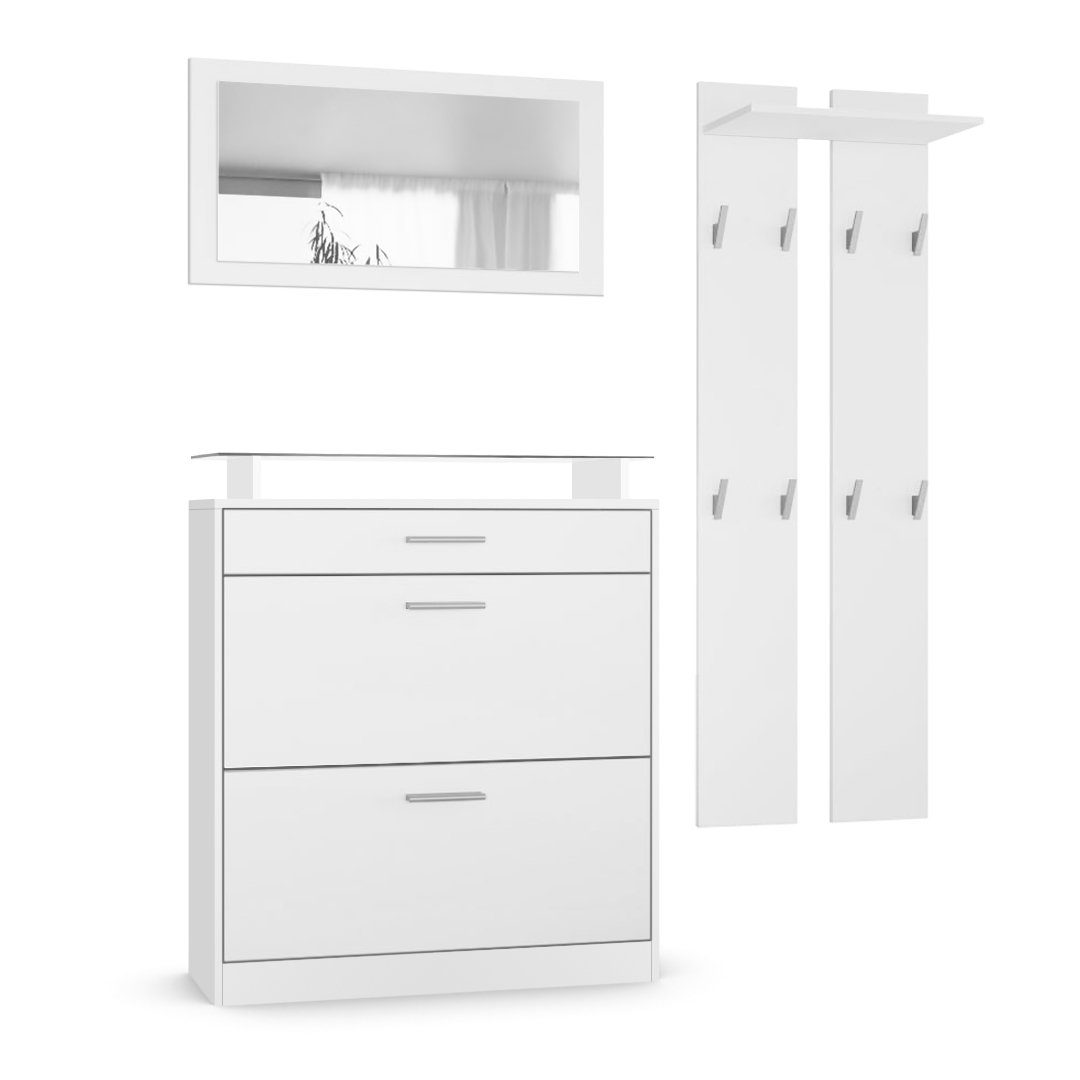 Vladon Garderoben-Set Loret, (Garderobe Set bestehend günstig online kaufen