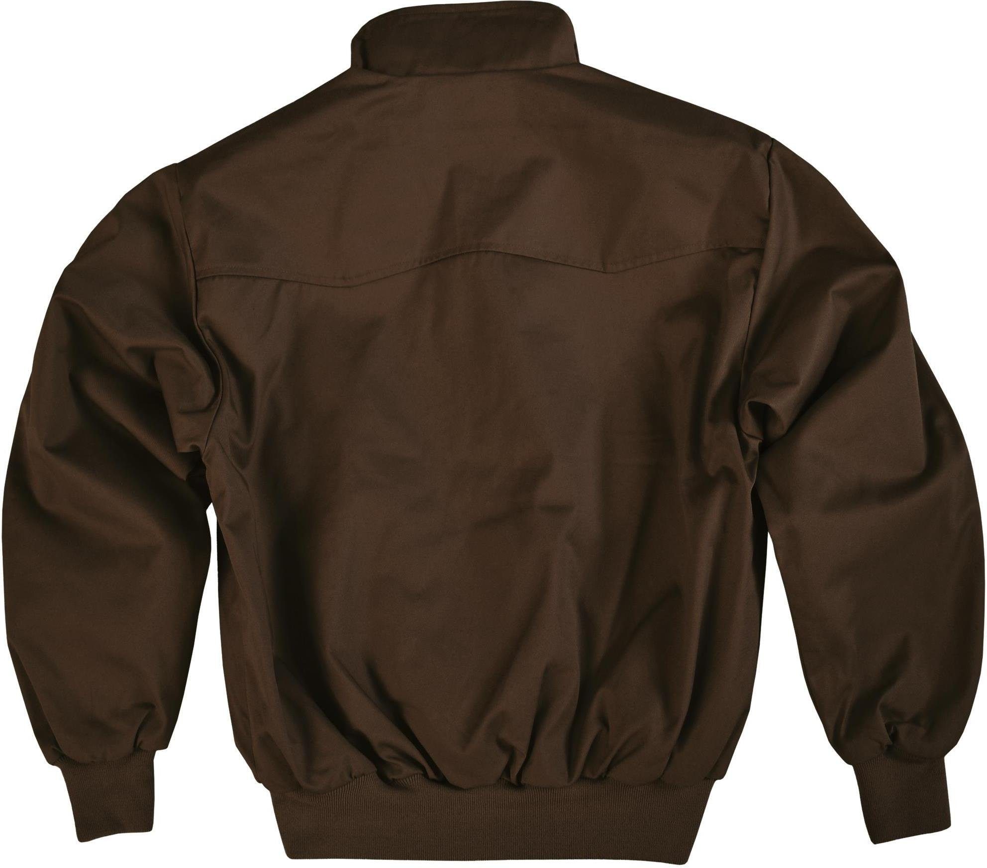normani Blouson Herren Harrington Jacke Retro Blouson English Style mit kariertem Innenfutter Karofutter – Bild 2 von 3