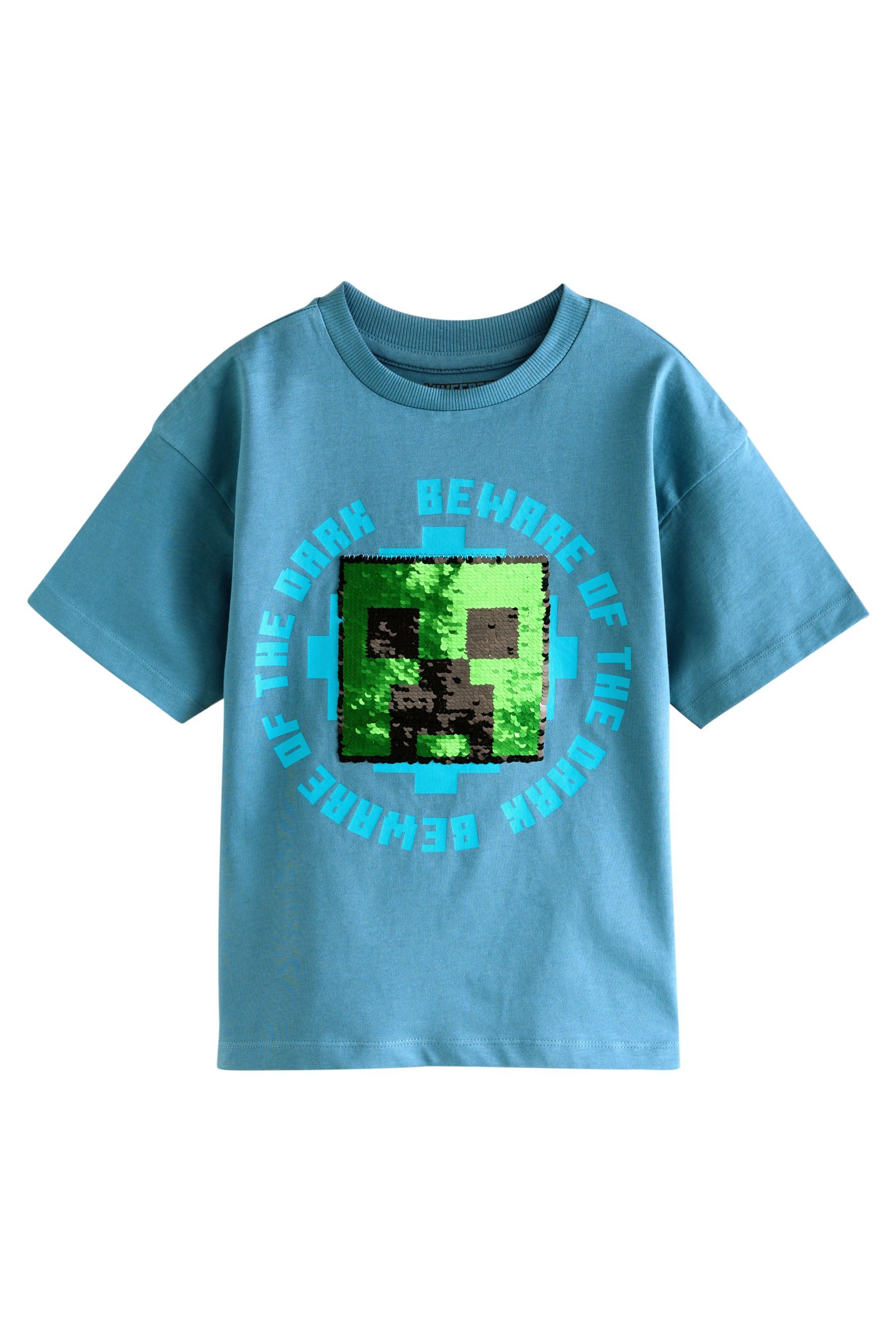 Next T-Shirt T-Shirt von Minecraft mit Pailletten (1-tlg)