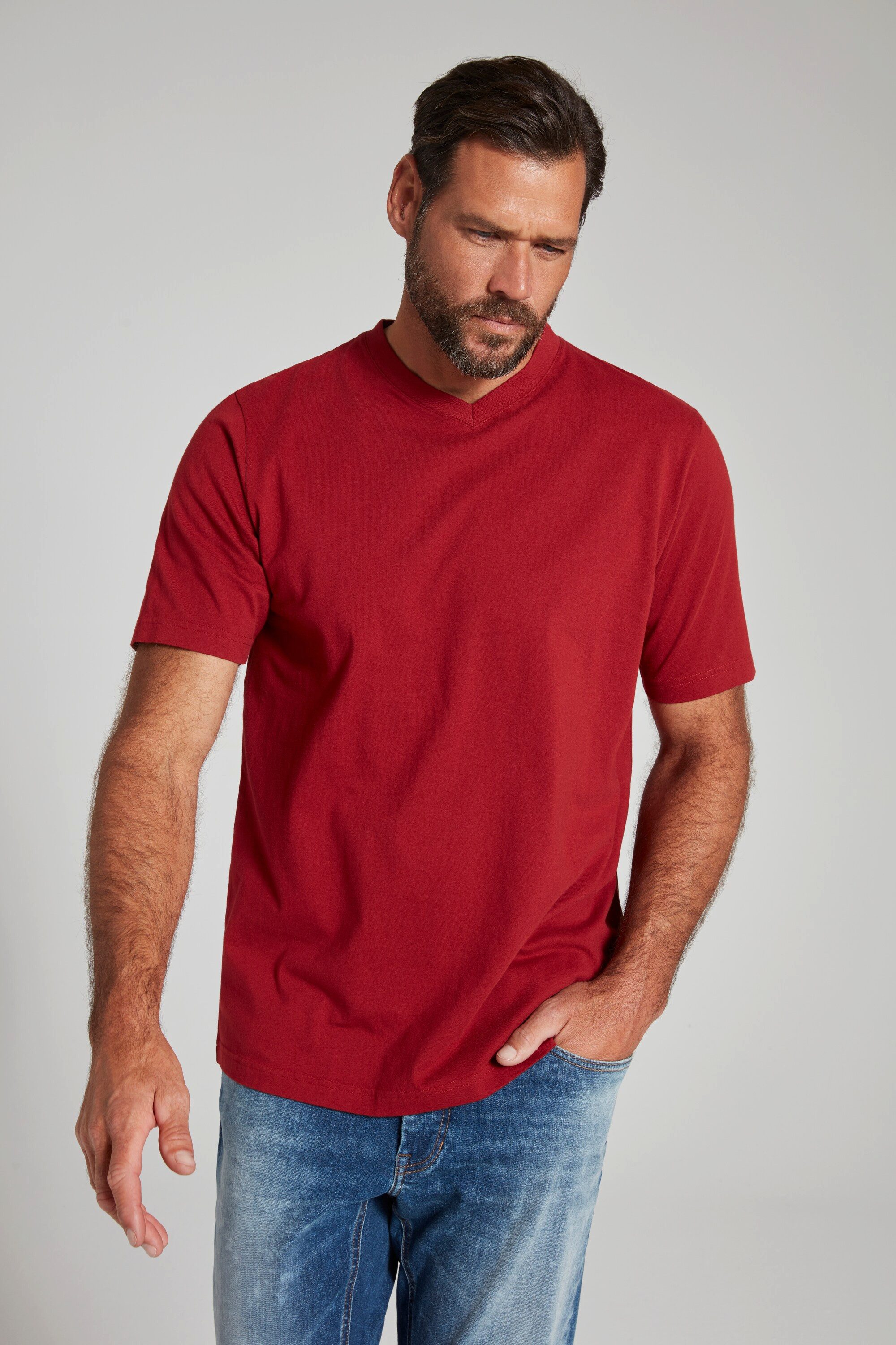 JP1880 T-Shirt T-Shirt Basic V-Ausschnitt günstig online kaufen