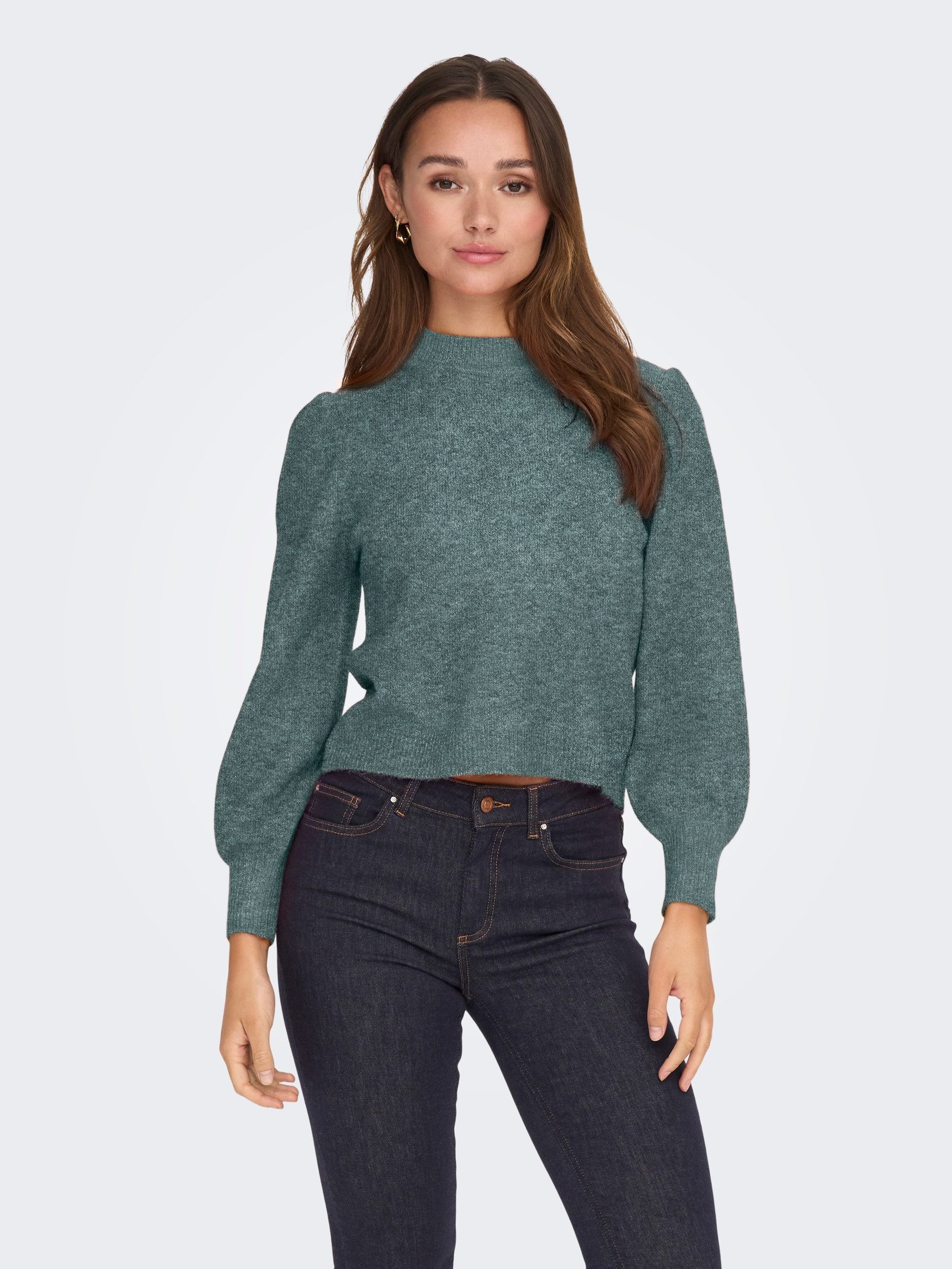 Strickpullover Strick Rundhals Langarm regular fit