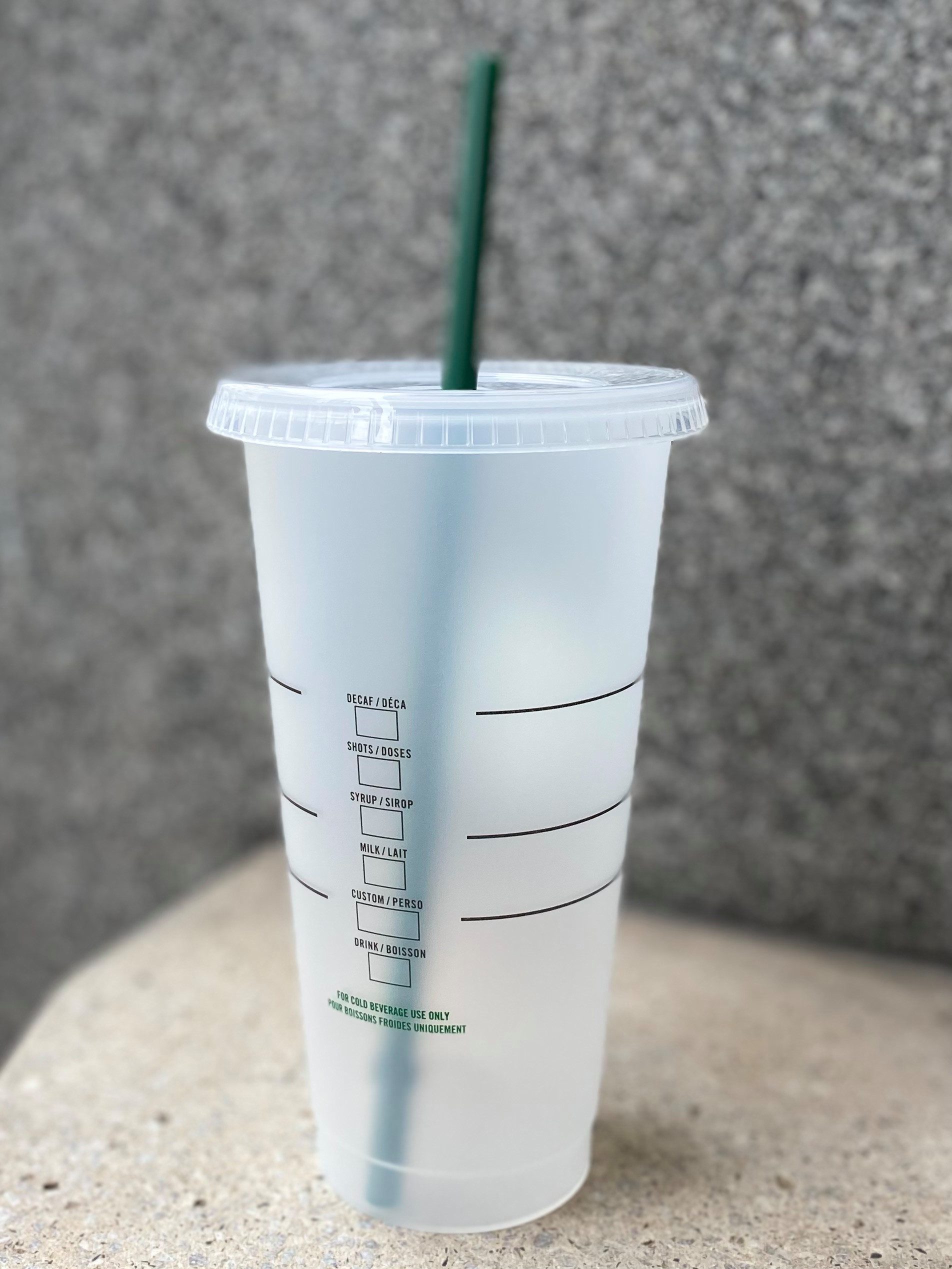 Starbucks Frühstücks-Geschirrset Starbucks Cold Cup Large Edition Becher 710ml wiederverwendbar