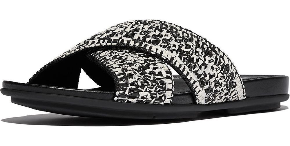 Gracie Woven Cross Slides Sandale