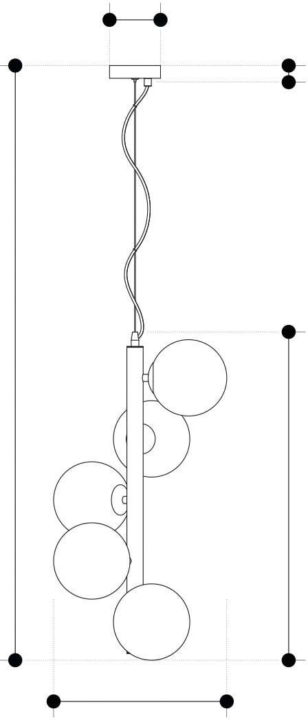 LUCE Design Pendelleuchte Honey, ohne Leuchtmittel